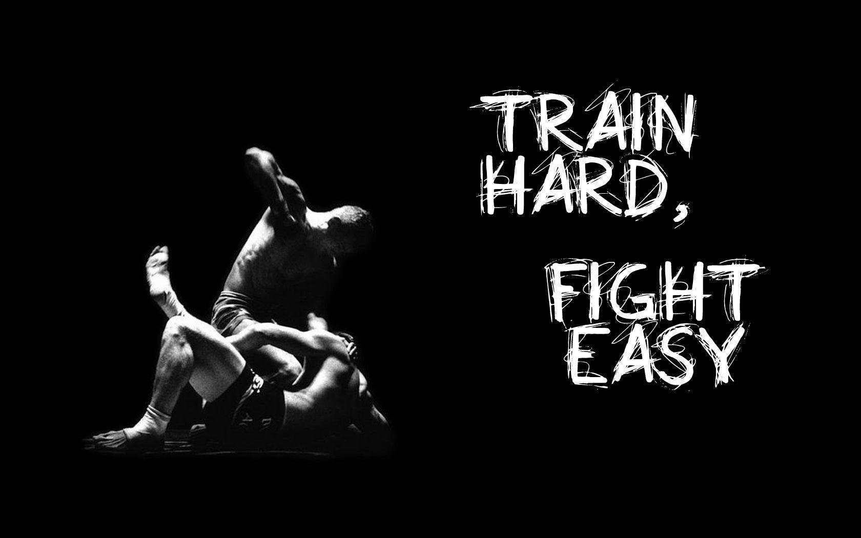 1680x1050 Train Hard Fight Easy hình nền