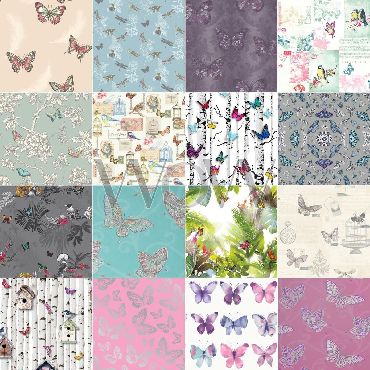 1200x1200 BUTTERFLY WALLPAPER GIRLS BEDROOM DECOR