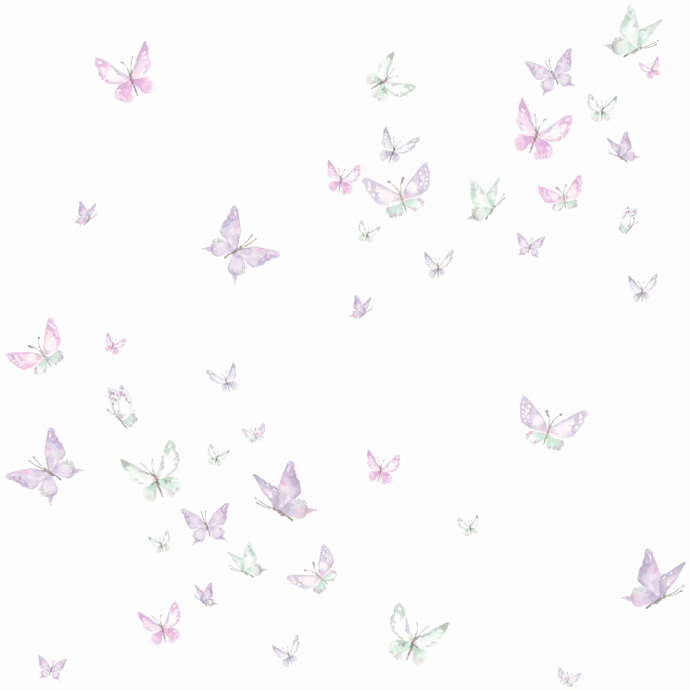 2400x2400 Watercolor Butterflies Wallpaper