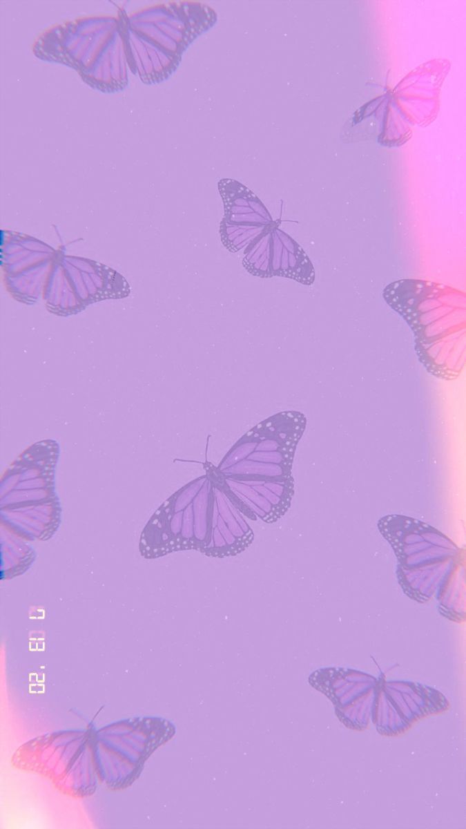 675x1200 Purple butterfly wallpaper, Butterfly