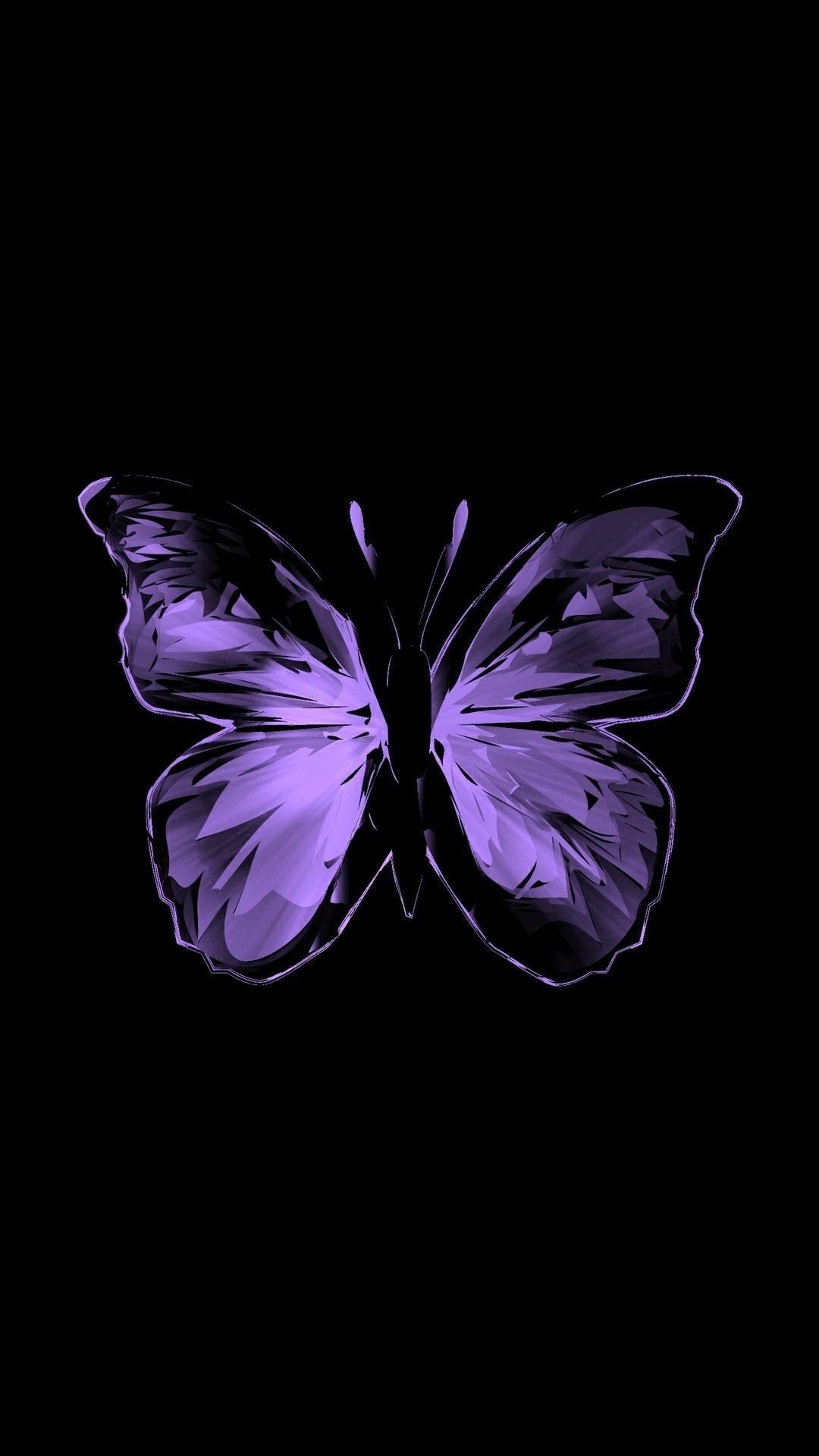 1080x1920 Purple Butterfly Wallpaper Download