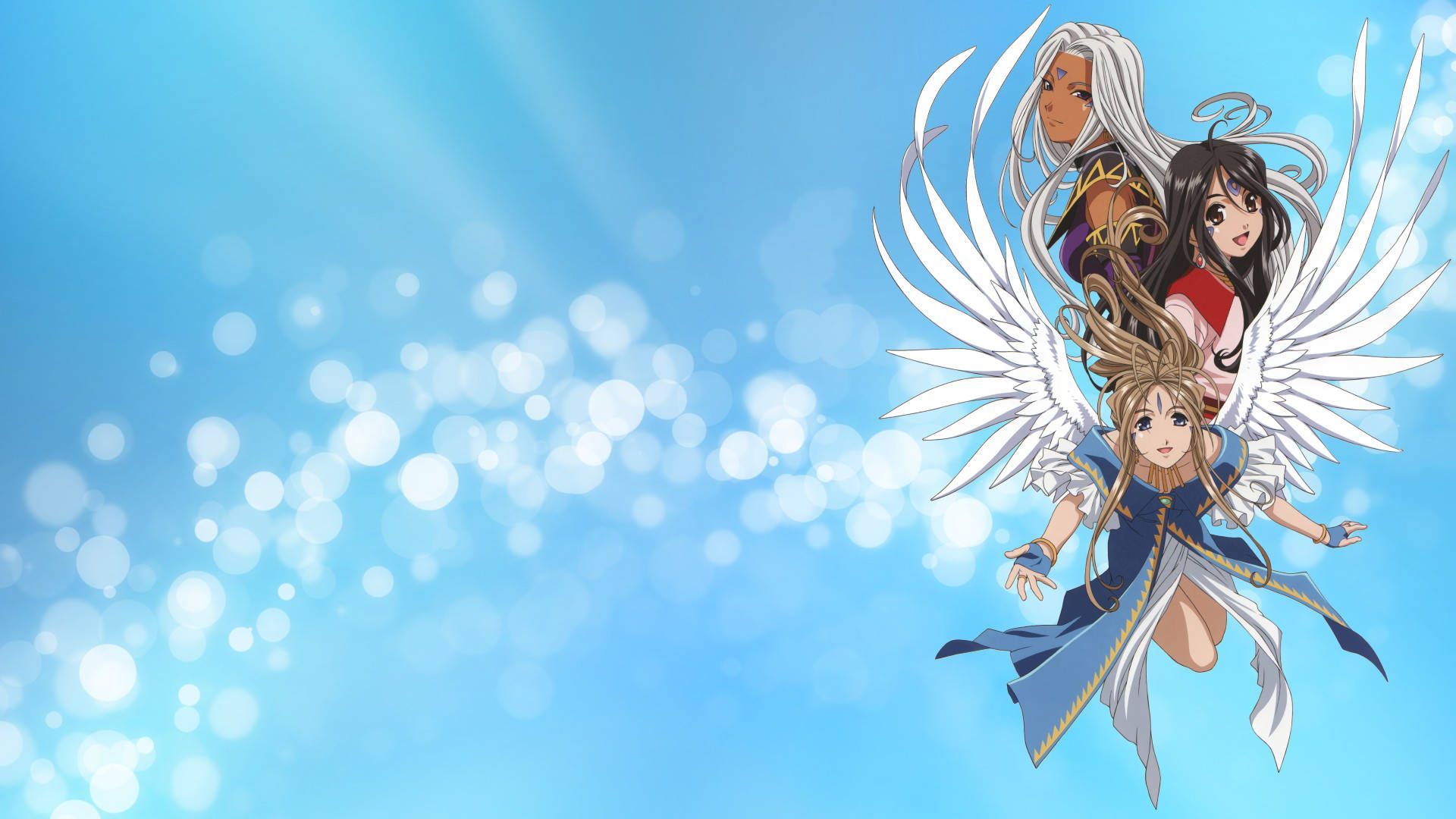 1920x1080 My Goddess Bokeh Fanart Wallpaper