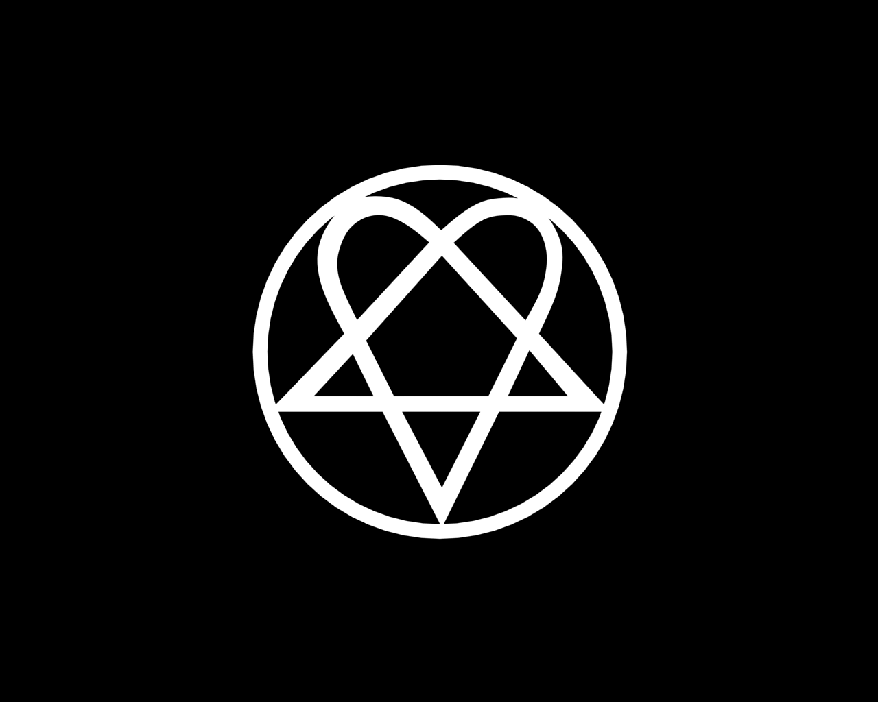 1280x1024 Heartagram Wallpaper