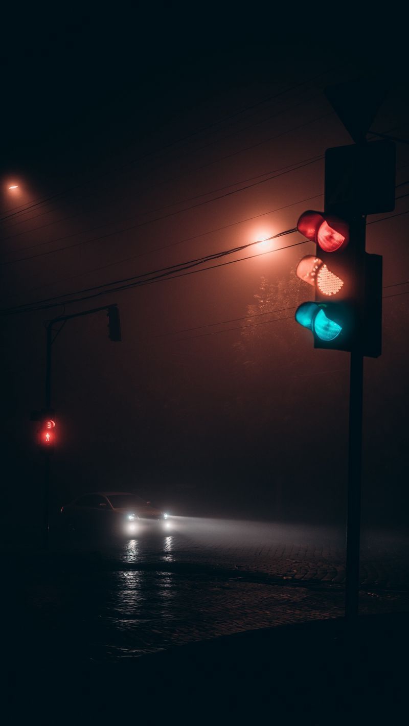 800x1420 wallpaper 800x1420 night, dark, road