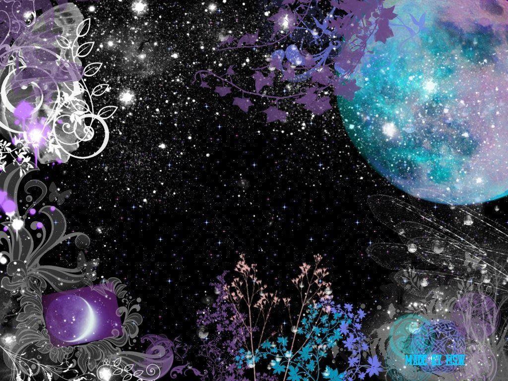 Purple Moon and Stars Wallpapers - Top Free Purple Moon and Stars  Backgrounds - WallpaperAccess