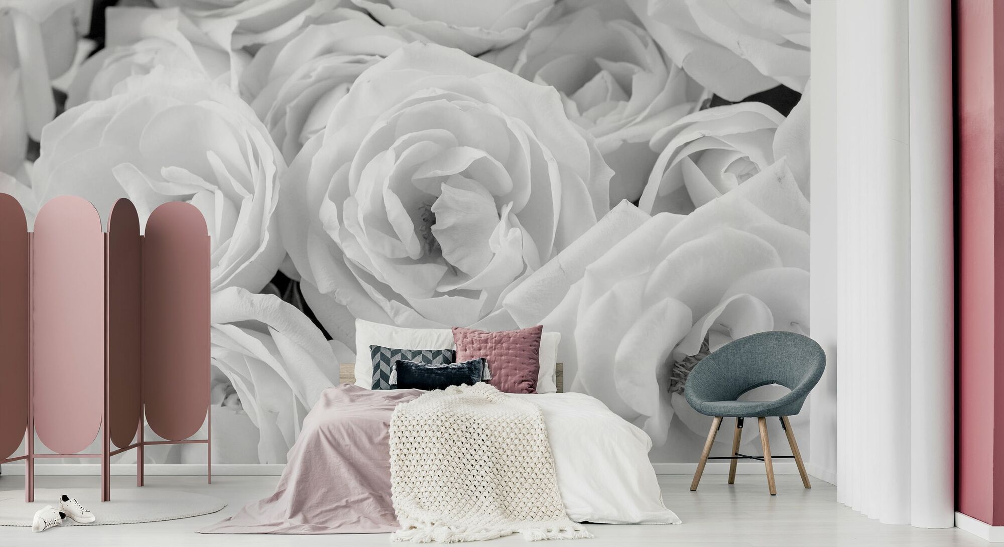 2000x1090 White Roses