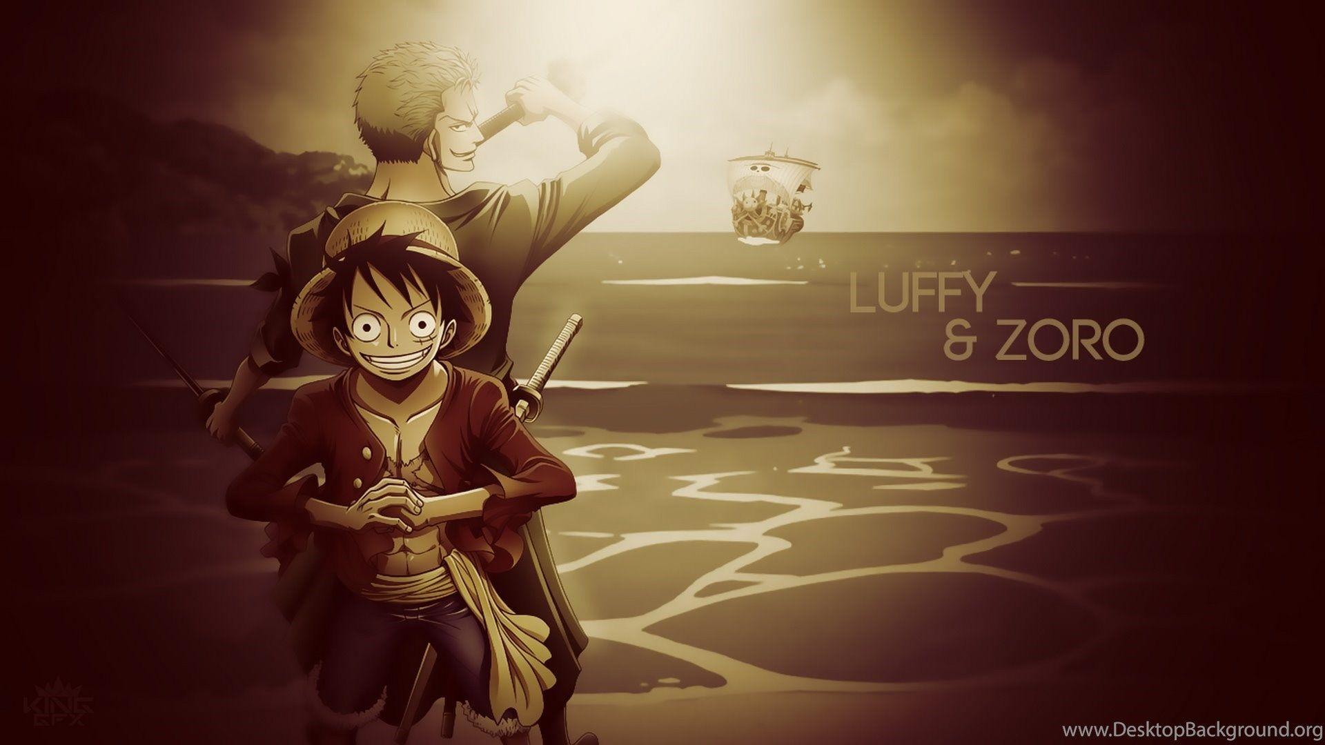 1920x1080 Monkey D Luffy And Zoro HD Wallpaper Desktop Background