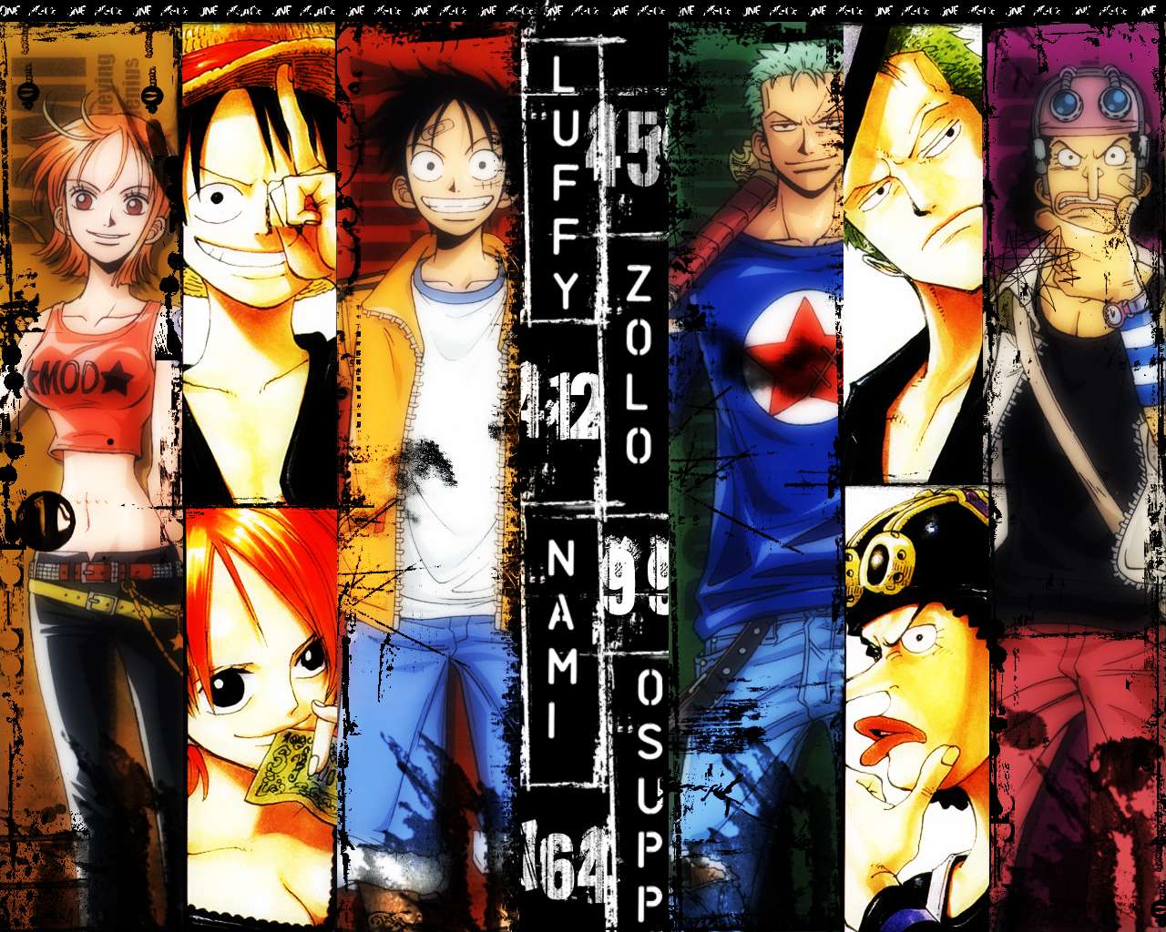 1280x1024 Straw Hat Pirates PIECE