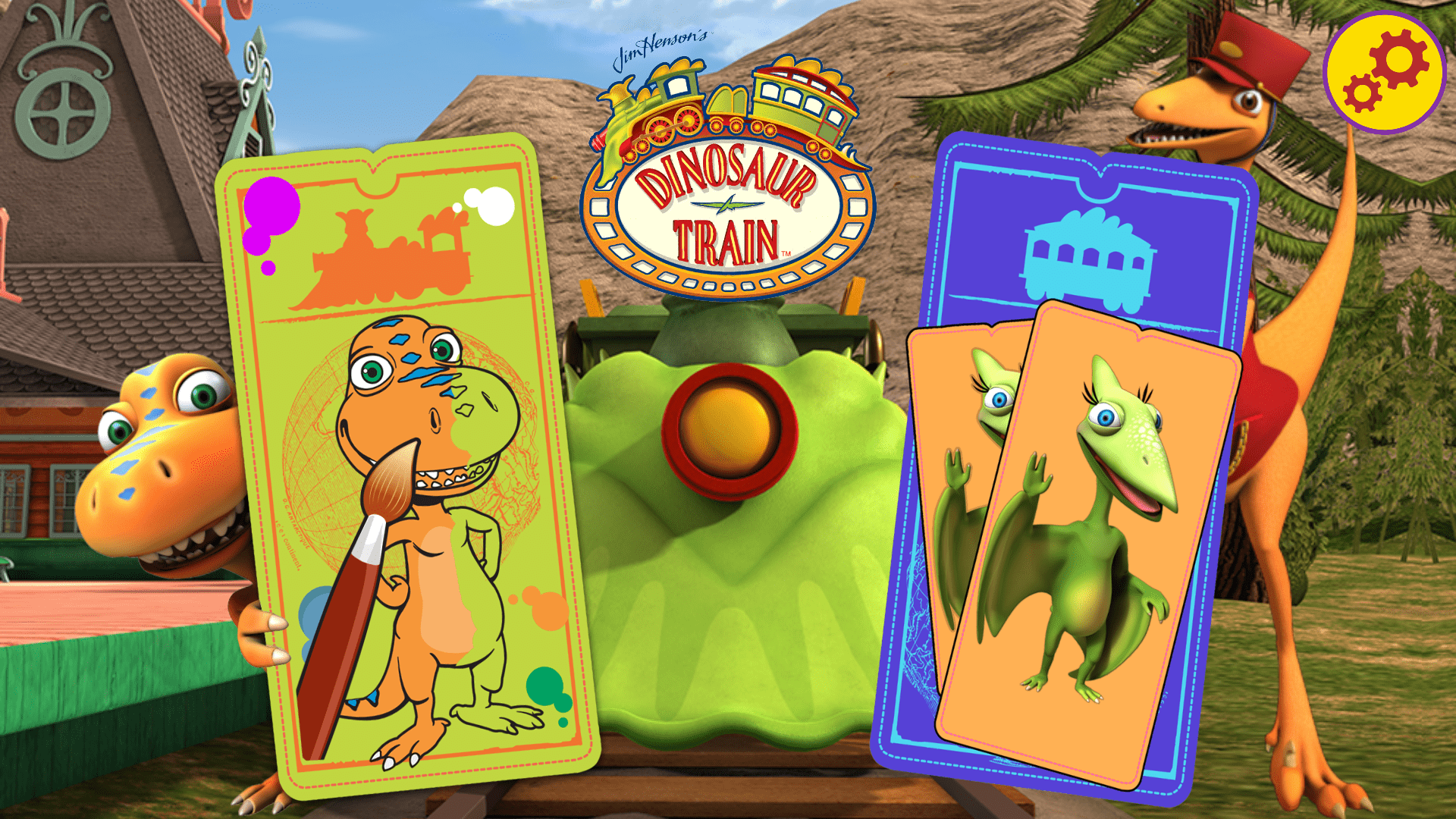 1920x1080 Dinosaur Train: Paint & Match App