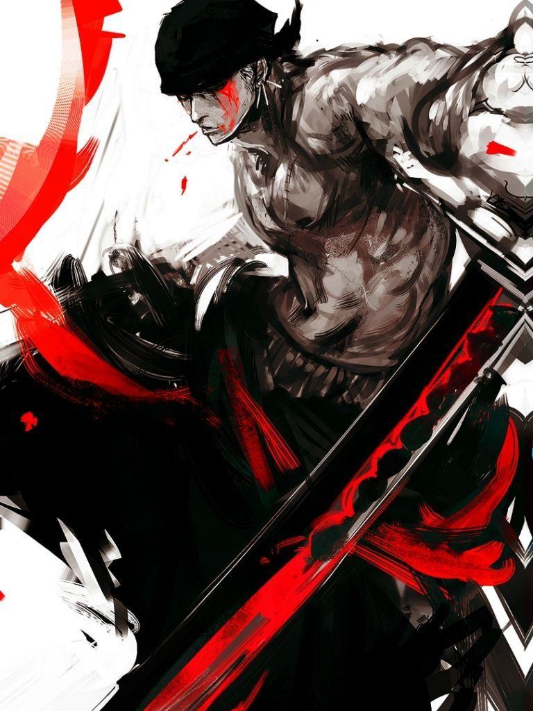 768x1024 Roronoa Zoro Wallpaper