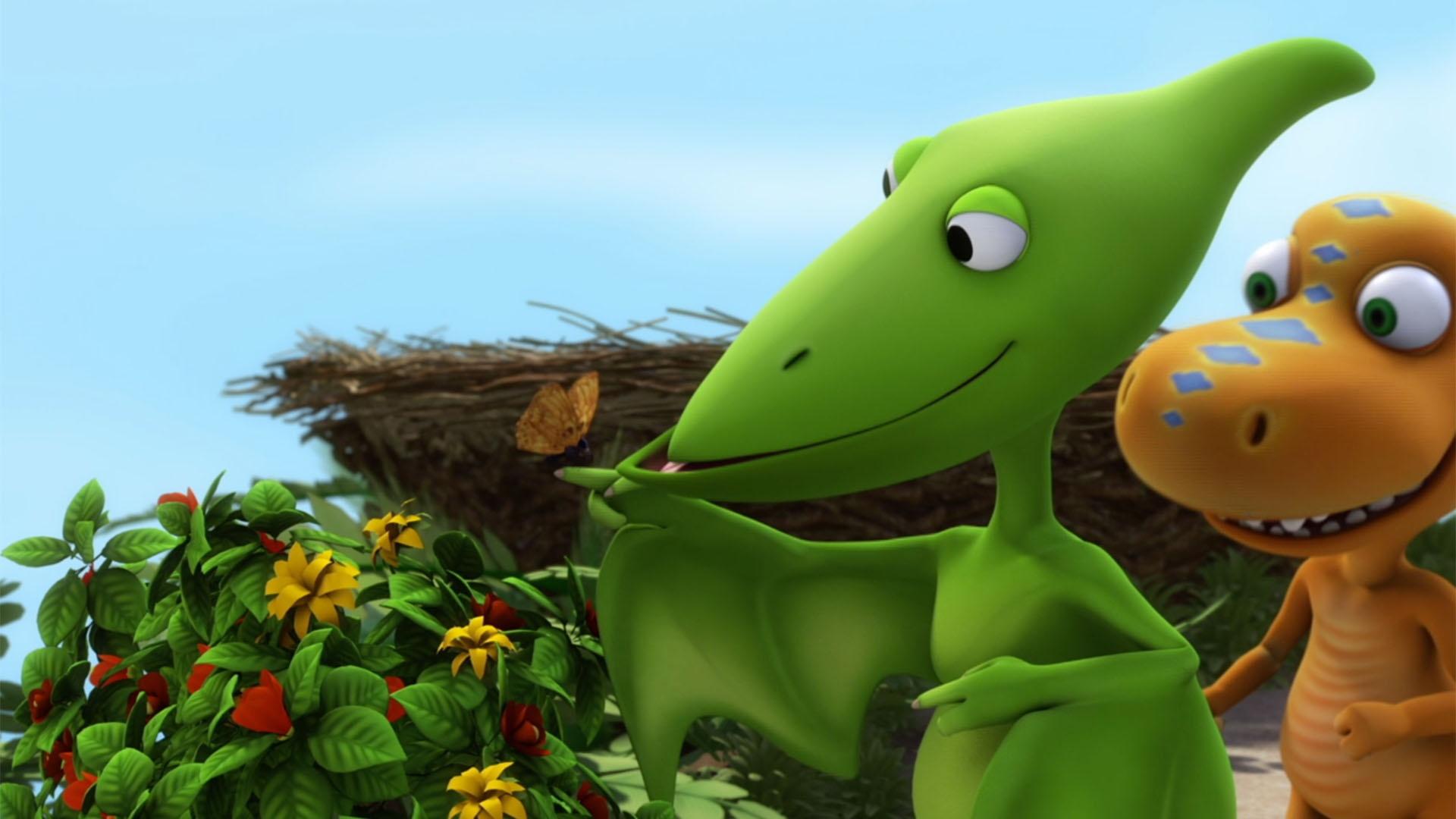 1920x1080 Dinosaur Train. Tiny's Fishing Friend