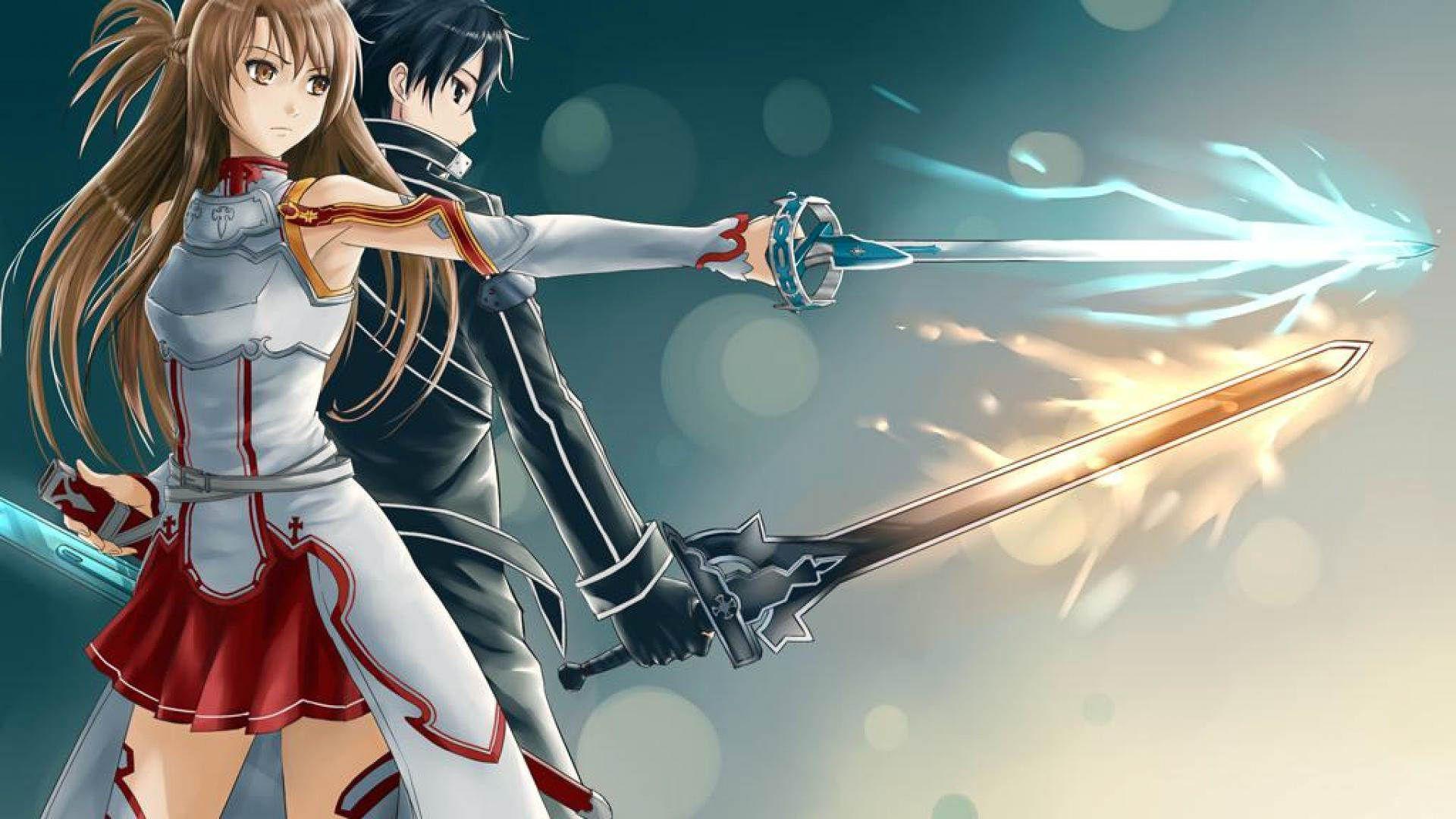 Tình yêu của Kirito và Asuna đã trở thành một trong những nét đặc trưng của Sword Art Online. Hình ảnh đôi tình nhân này trong những khoảnh khắc lãng mạn và tràn đầy xúc cảm sẽ khiến bạn mê mẩn.