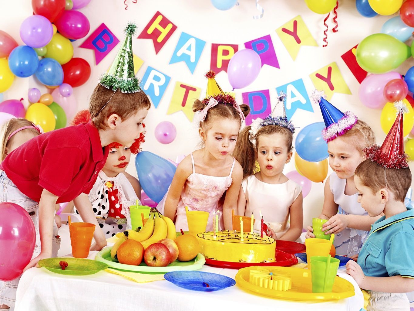1365x1024 Wallpaper Birthday Little girls Boys