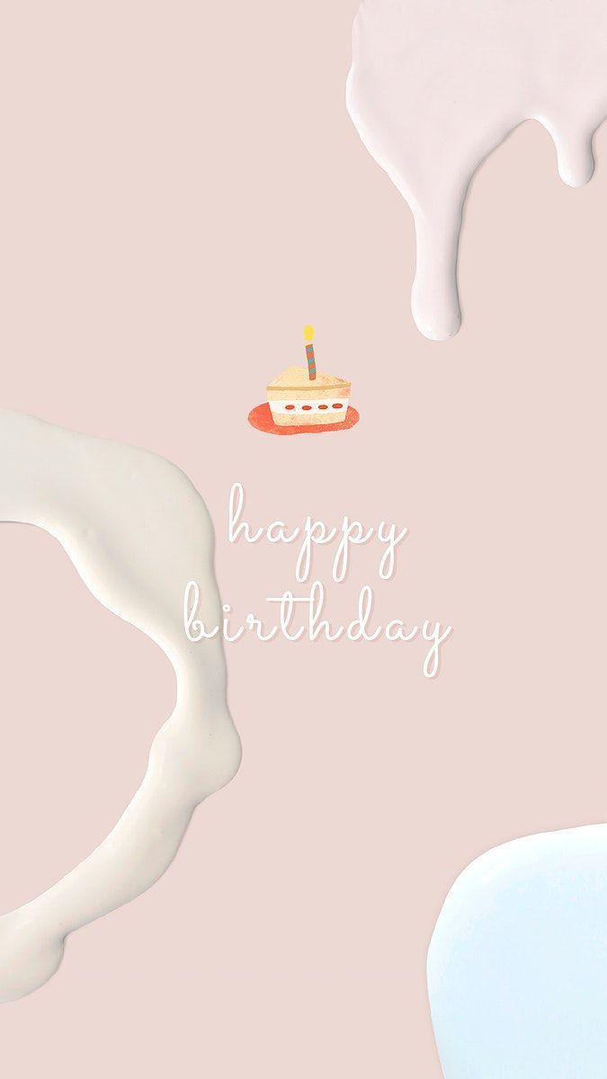 675x1200 Nude pink happy birthday psd memphis