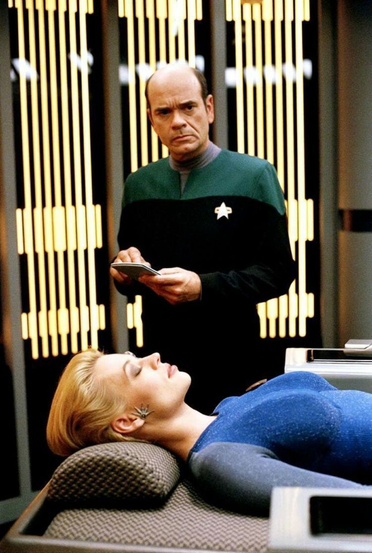 736x1095 Robert Picardo and Jeri Ryan as