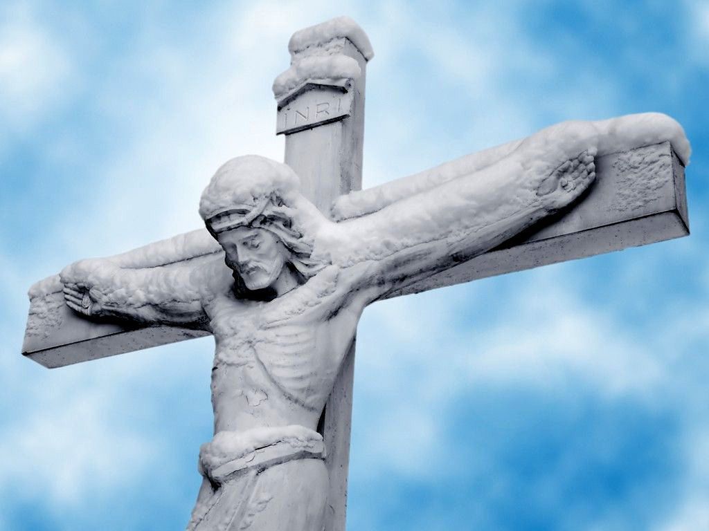 1024x768 Jesus Christ Crucifixion Wallpaper