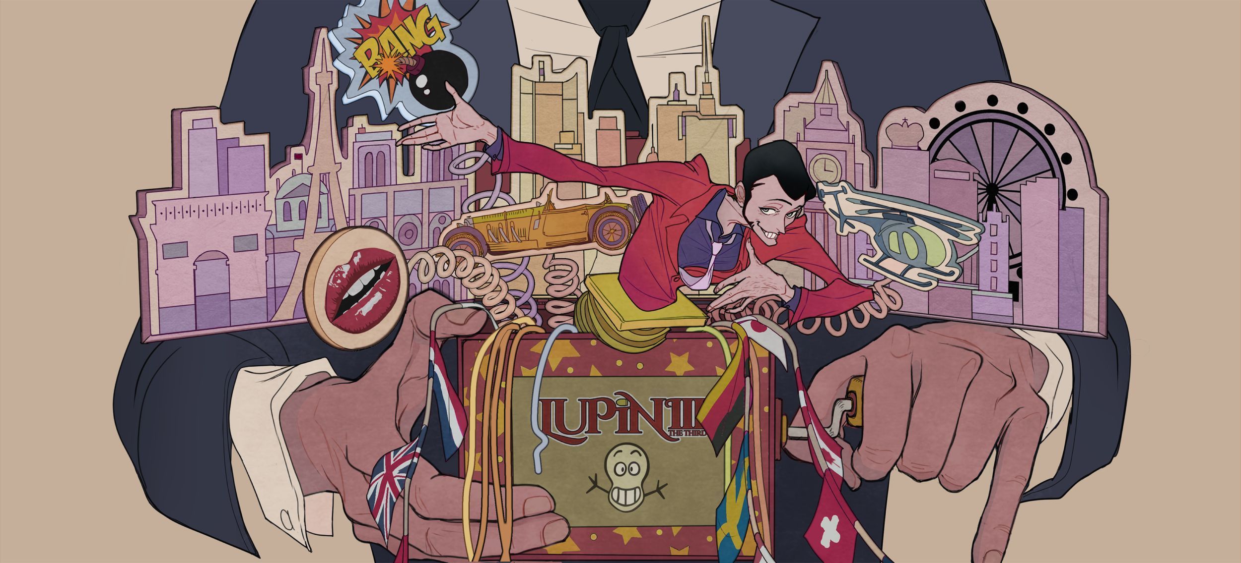 2500x1136 Arsene Lupin III, Wallpaper