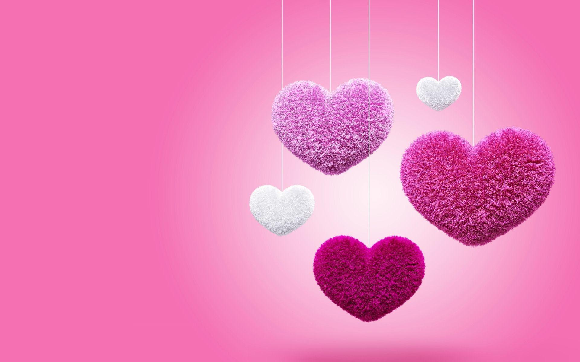 1920x1200 Pink Love Wallpaper