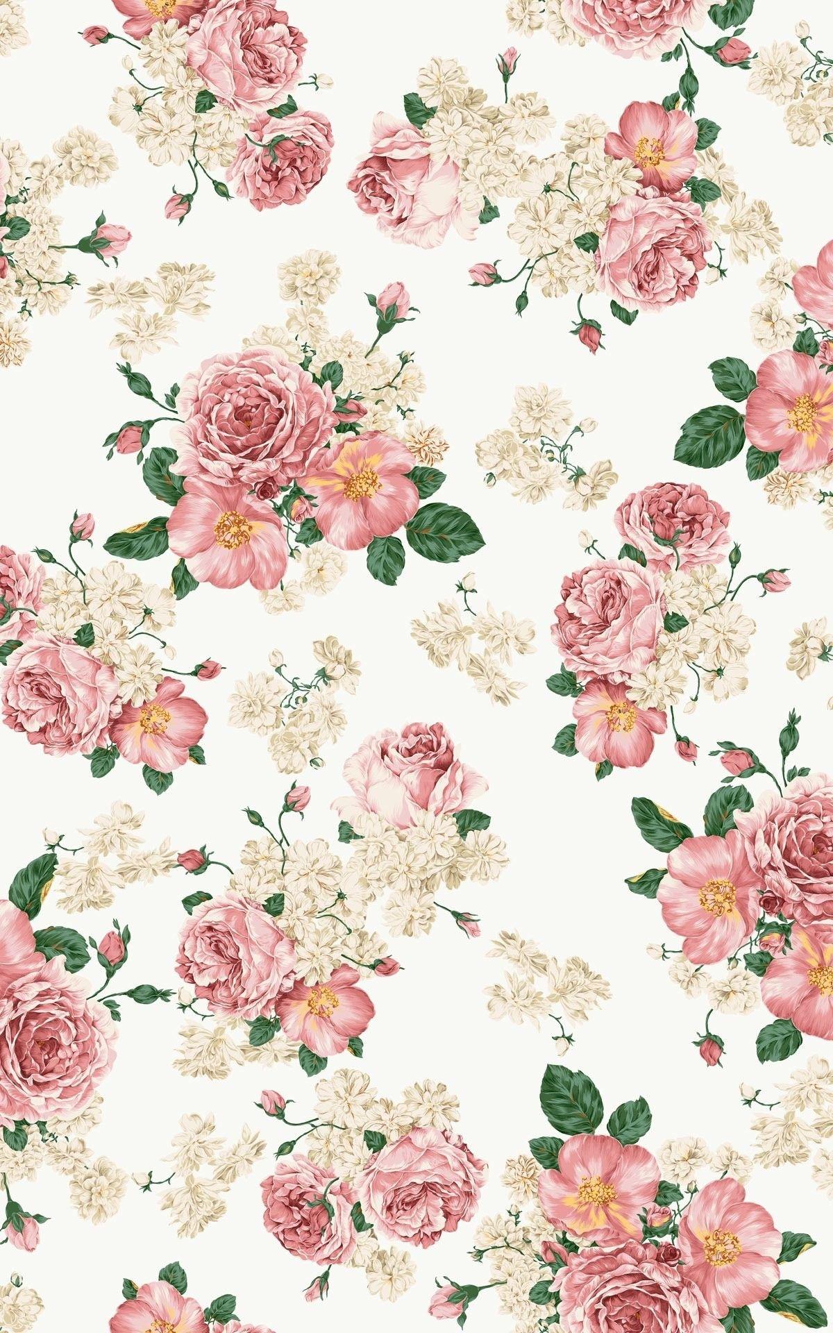 1200x1920 Pink Floral Wallpaper