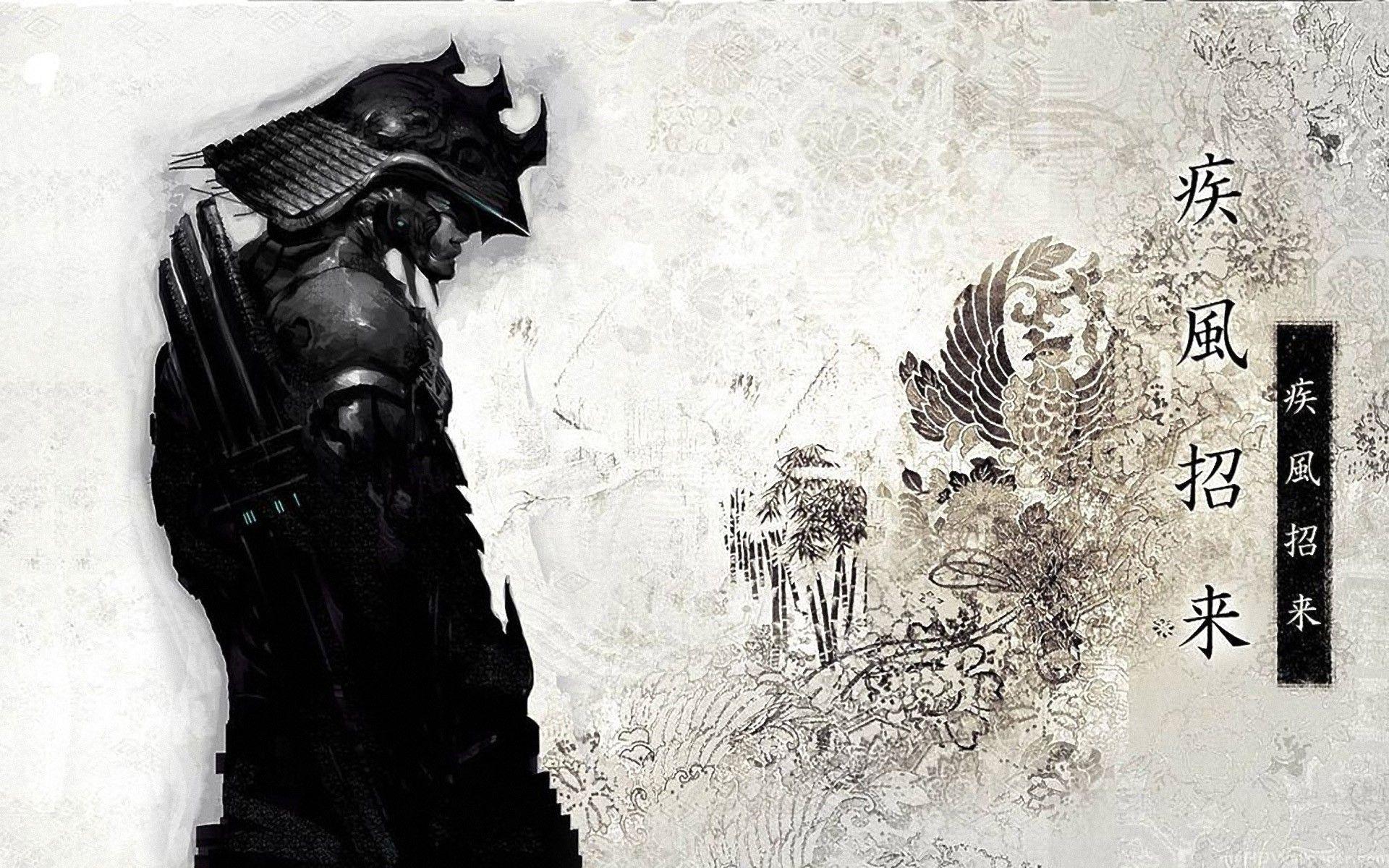 Hình nền được vẽ 1920x1200 Hình ảnh Samurai Nhật Bản - Tải xuống HD Drawn s