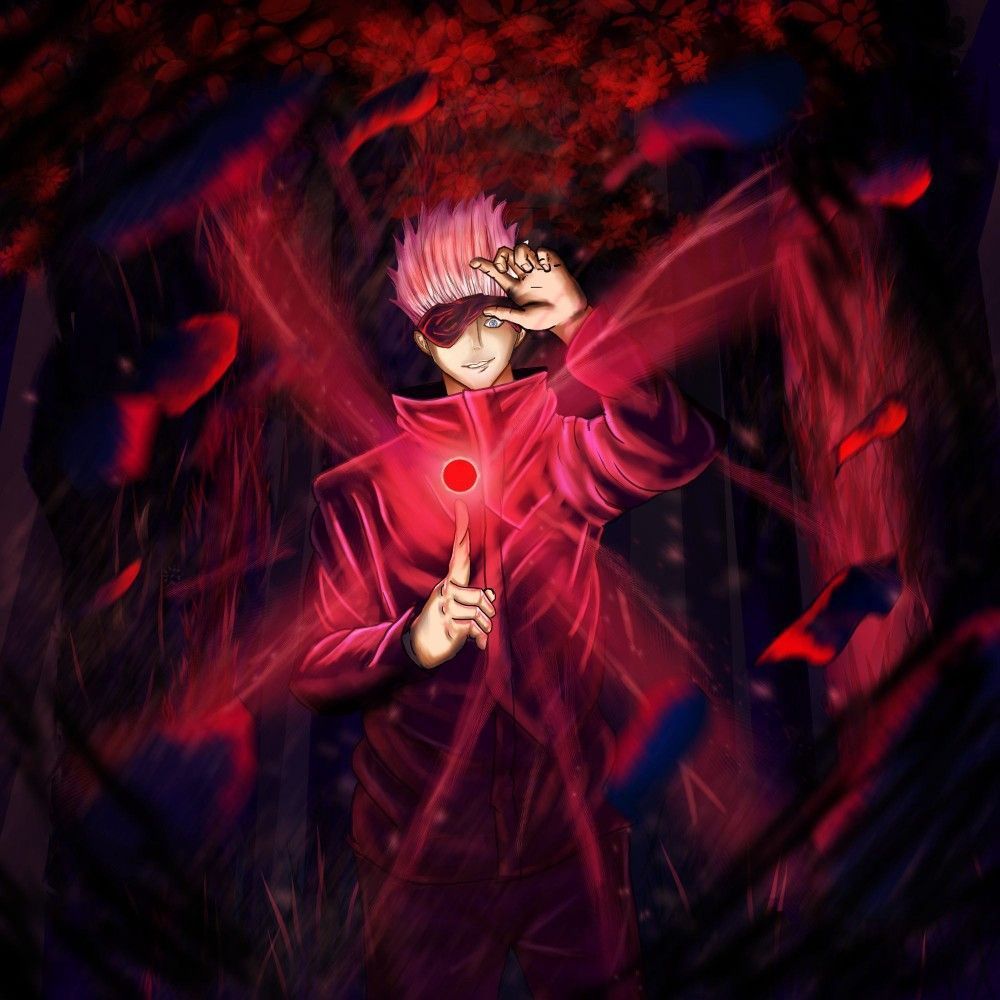 1000x1000 Gojo satoru fanart. Anime artwork