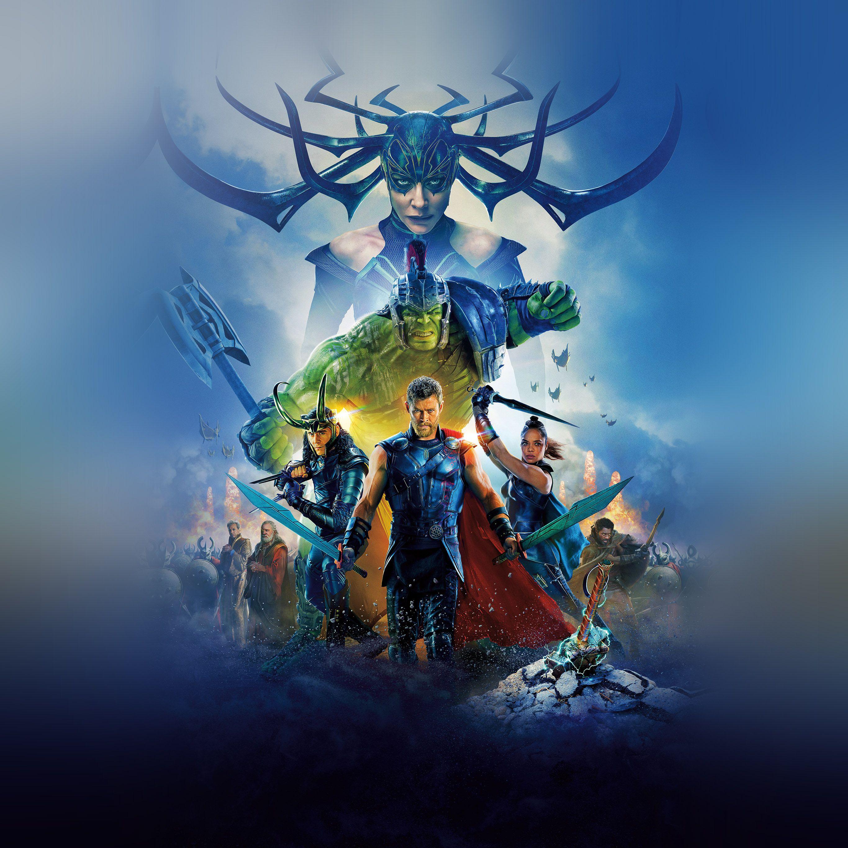 2732x2732 Thor Ragnarok Film Marvel Art Illustration Wallpaper