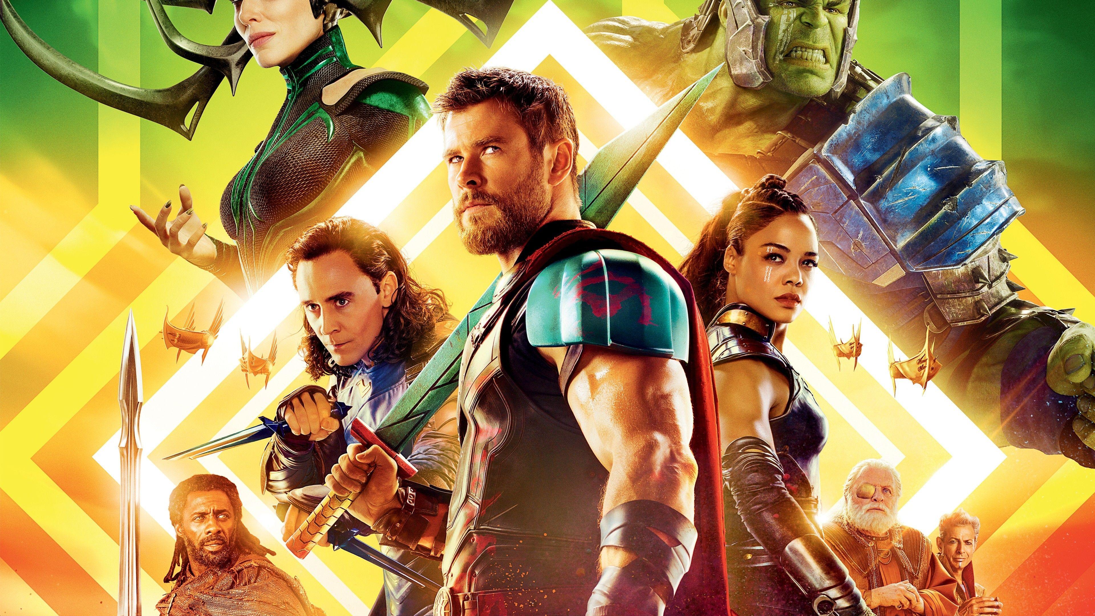 3840x2160 Download 3840x2160 Thor: Ragnarok, Hulk, Loki Wallpaper