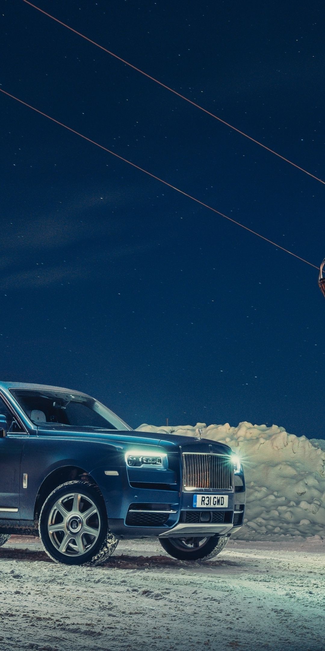 1080x2160 Blue, Rolls Royce Cullinan
