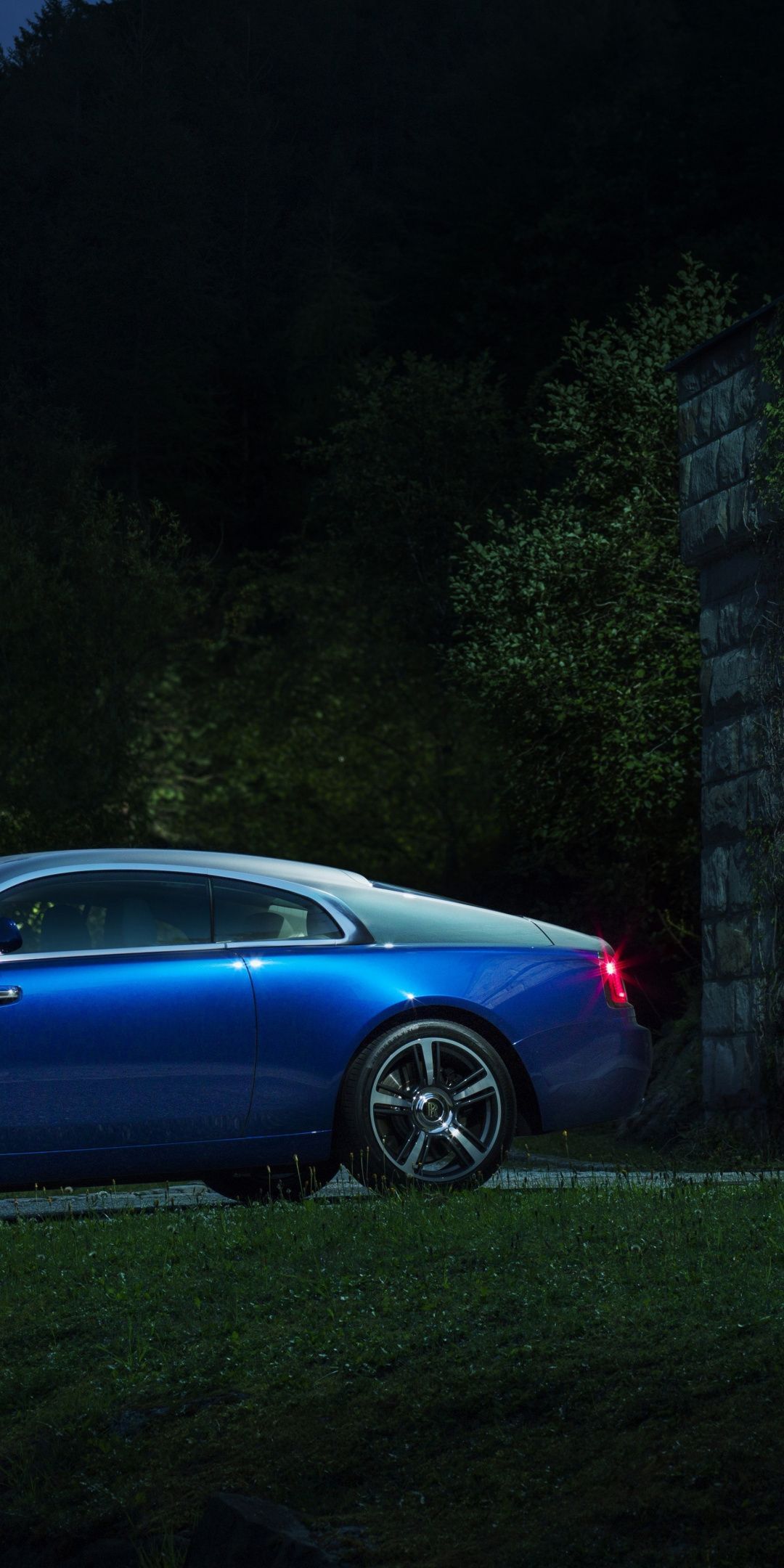 1080x2160 Blue, Rolls Royce Wraith, Luxury Car