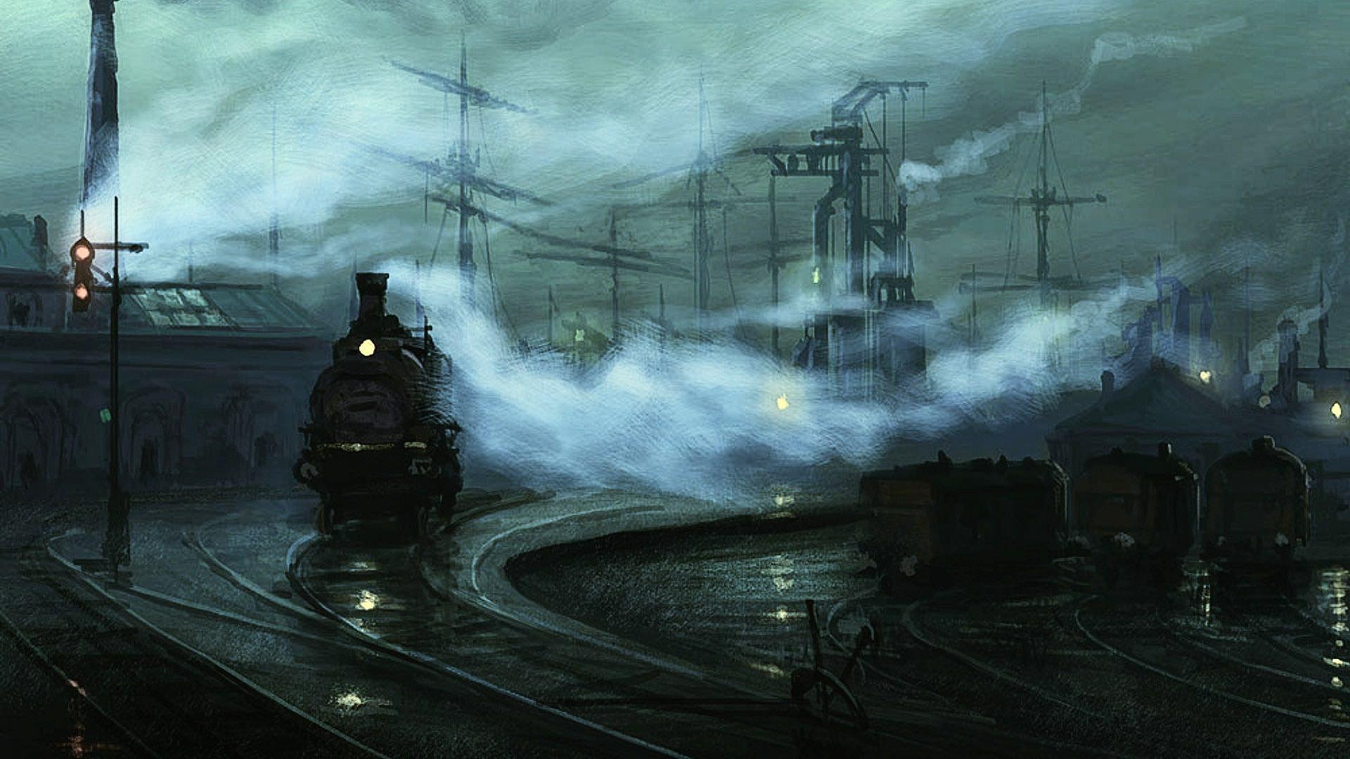 1920x1080 Art Classic Train Wallpaper HD 2901 Wallpaper. High