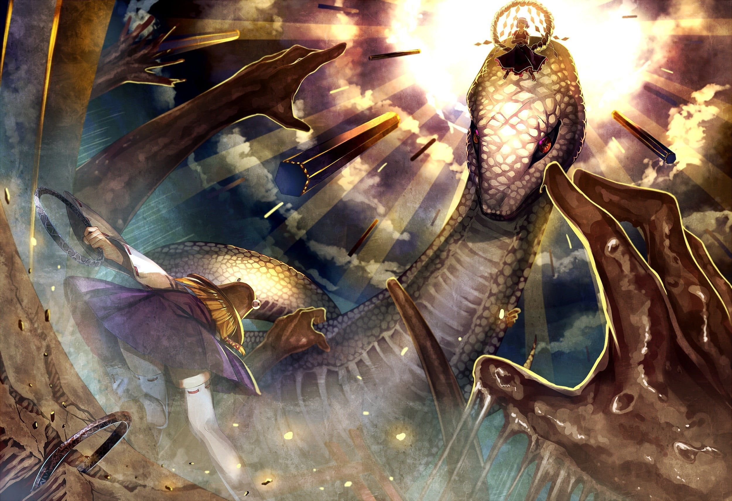 2500x1710 Giant Monster Snake Wallpaper