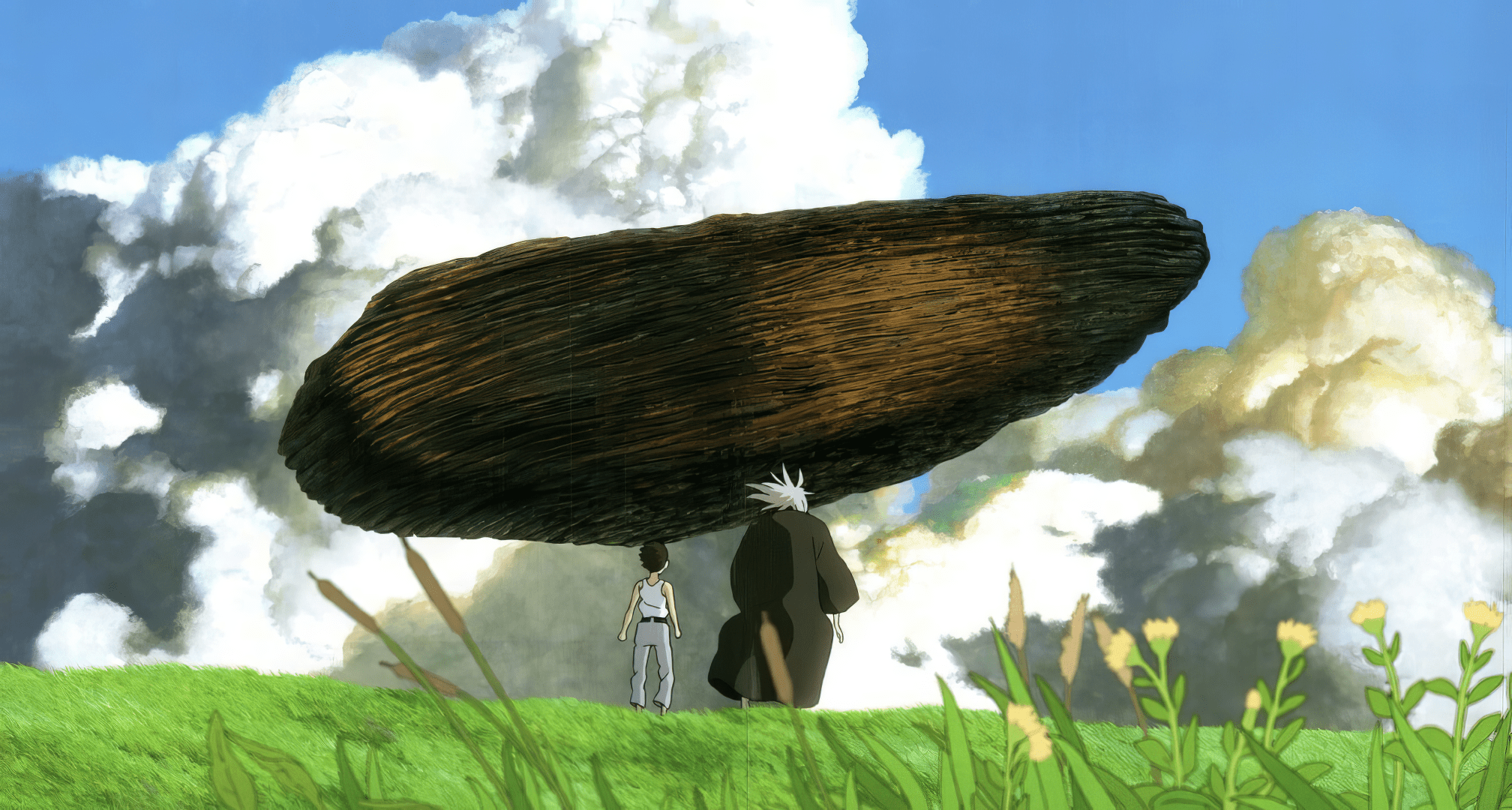 2016x1080 Studio Ghibli Inspired Boy and Heron HD