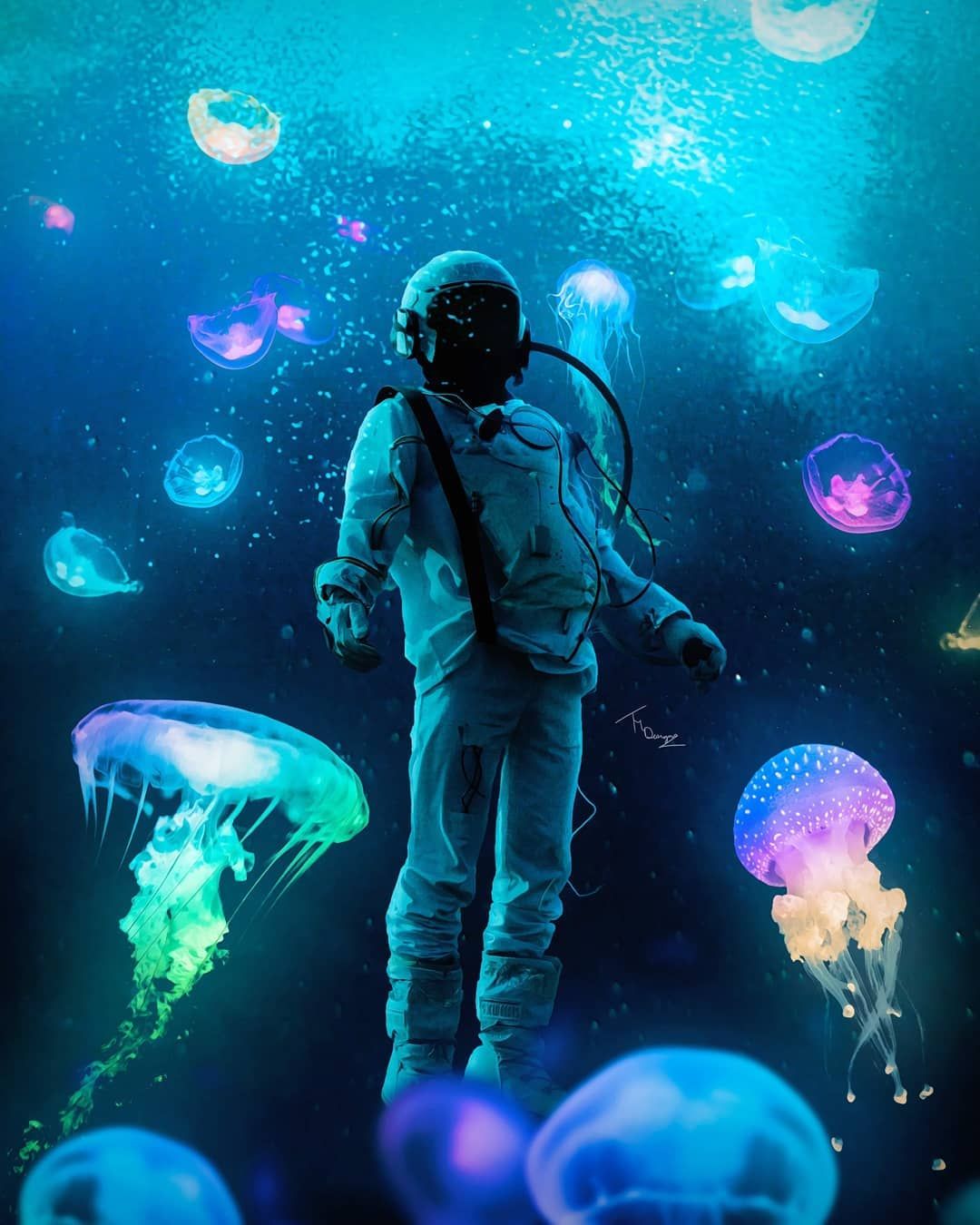 1080x1350 Space artwork, Astronaut wallpaper