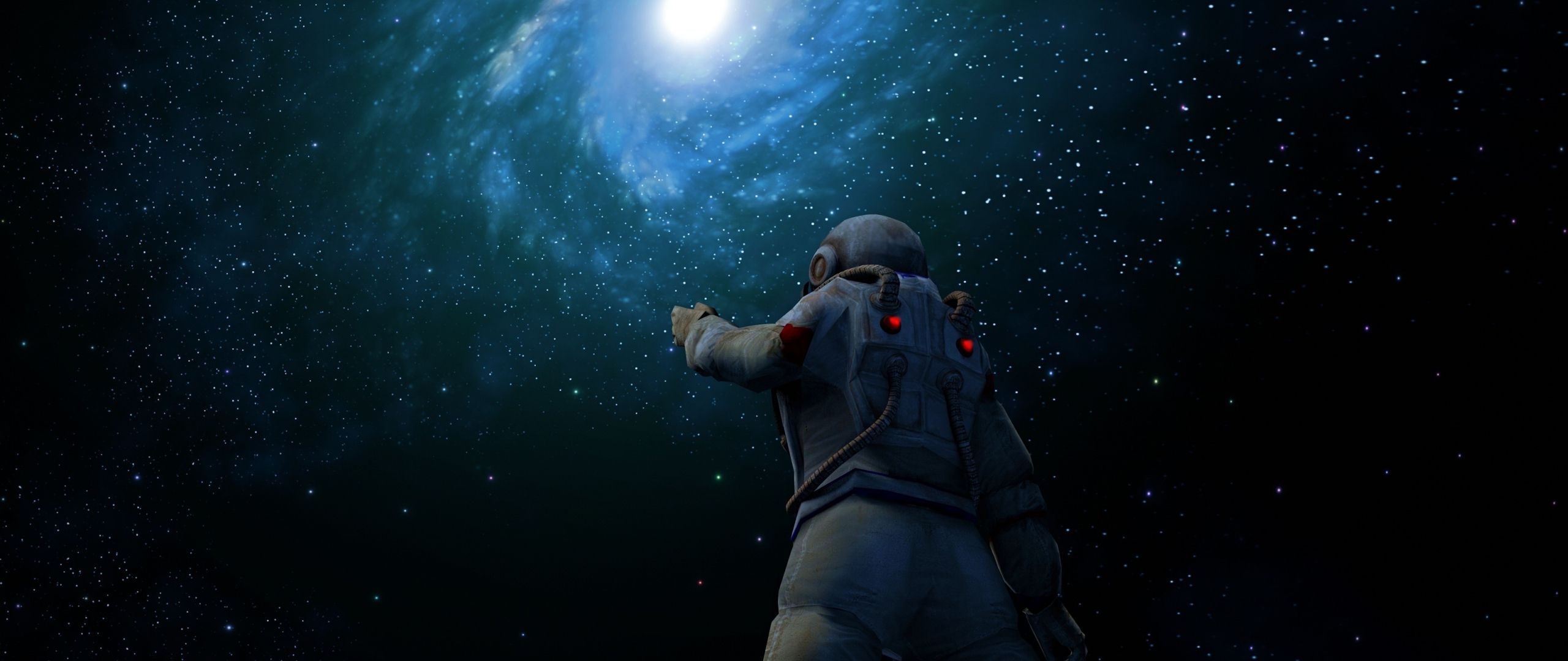 2560x1080 Download wallpaper 2560x1080 astronaut