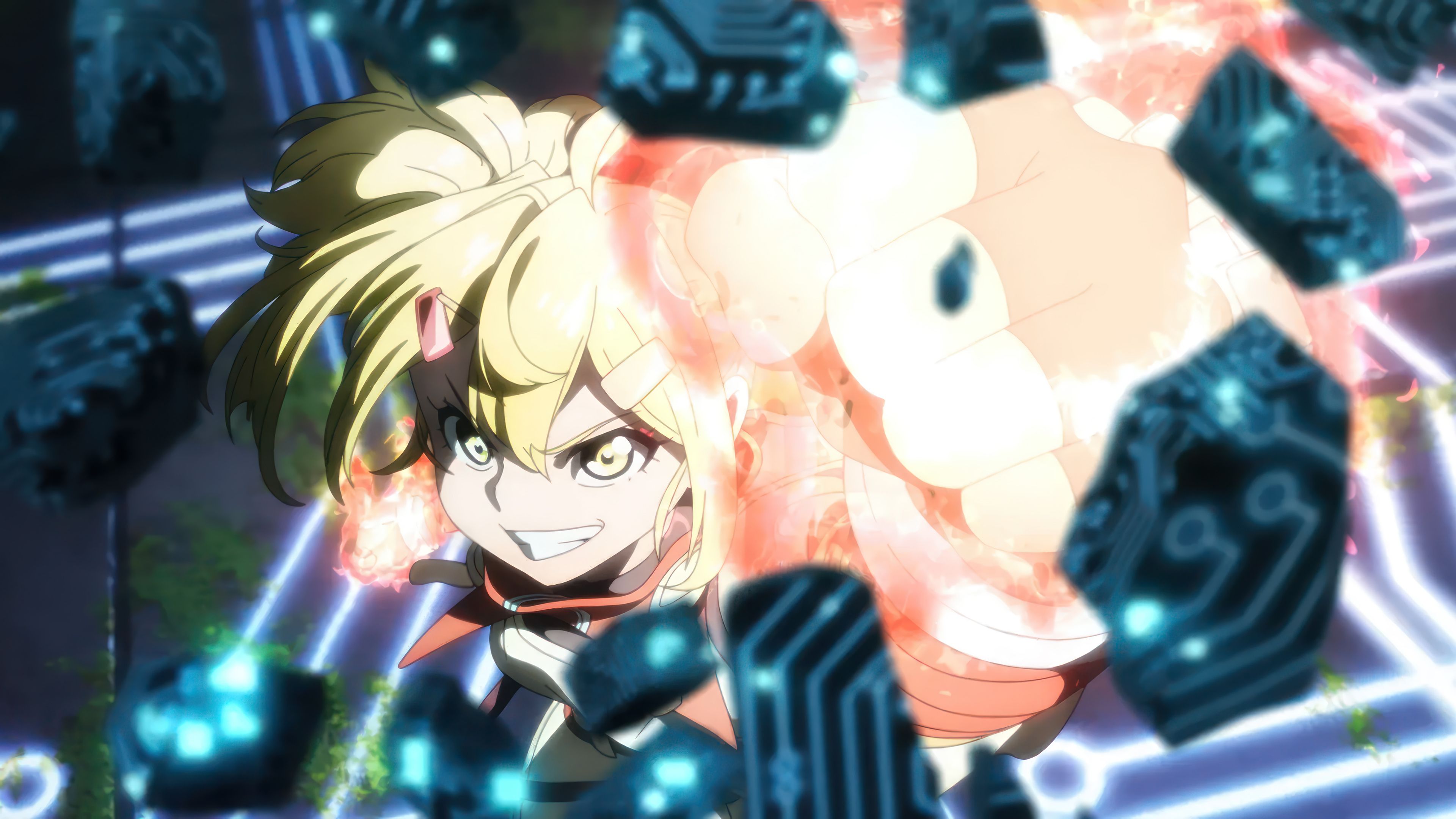 3840x2160 Dynamic Anime Character Combat Scene