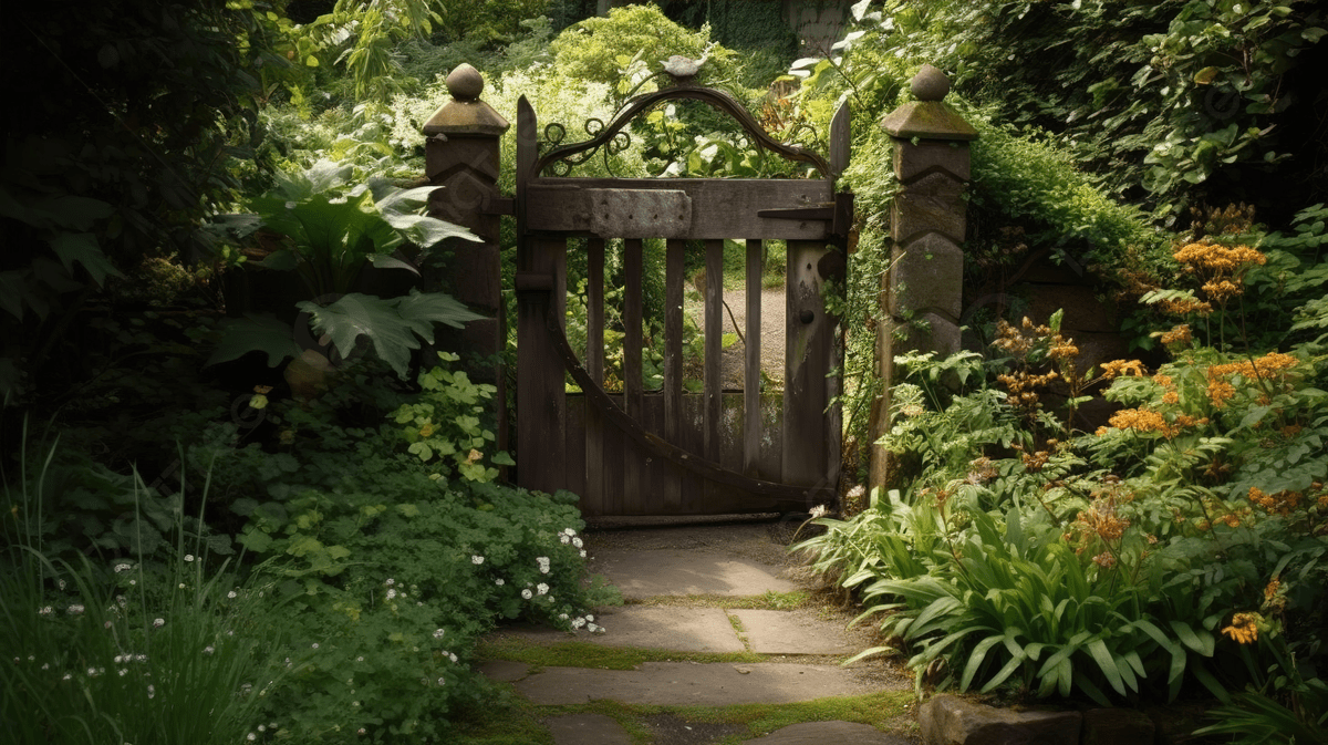 1200x673 Garden Gate Is Leading Into A Garden