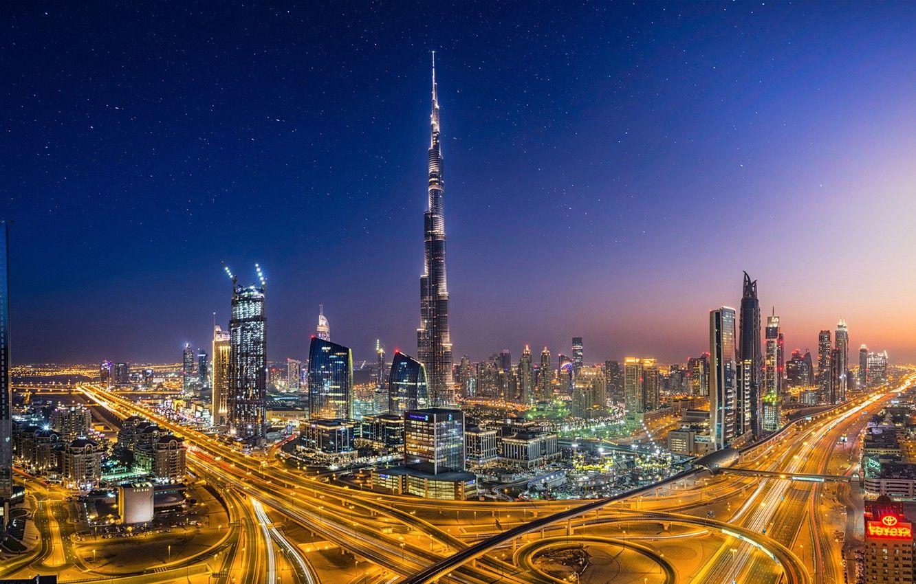 1332x850 Hình nền thành phố, Đèn, tối, Dubai, Dubai, Các Tiểu vương quốc Ả Rập Thống nhất