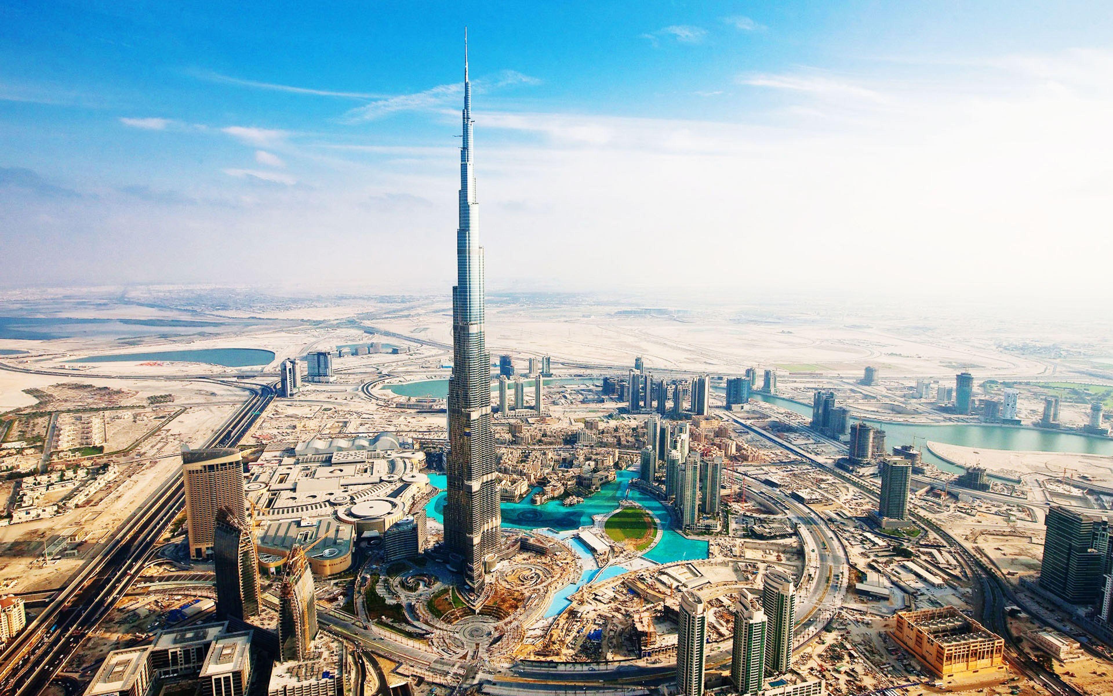 Hình nền 3840x2400 Dubai - Hình nền Burj Khalifa 4k - HD