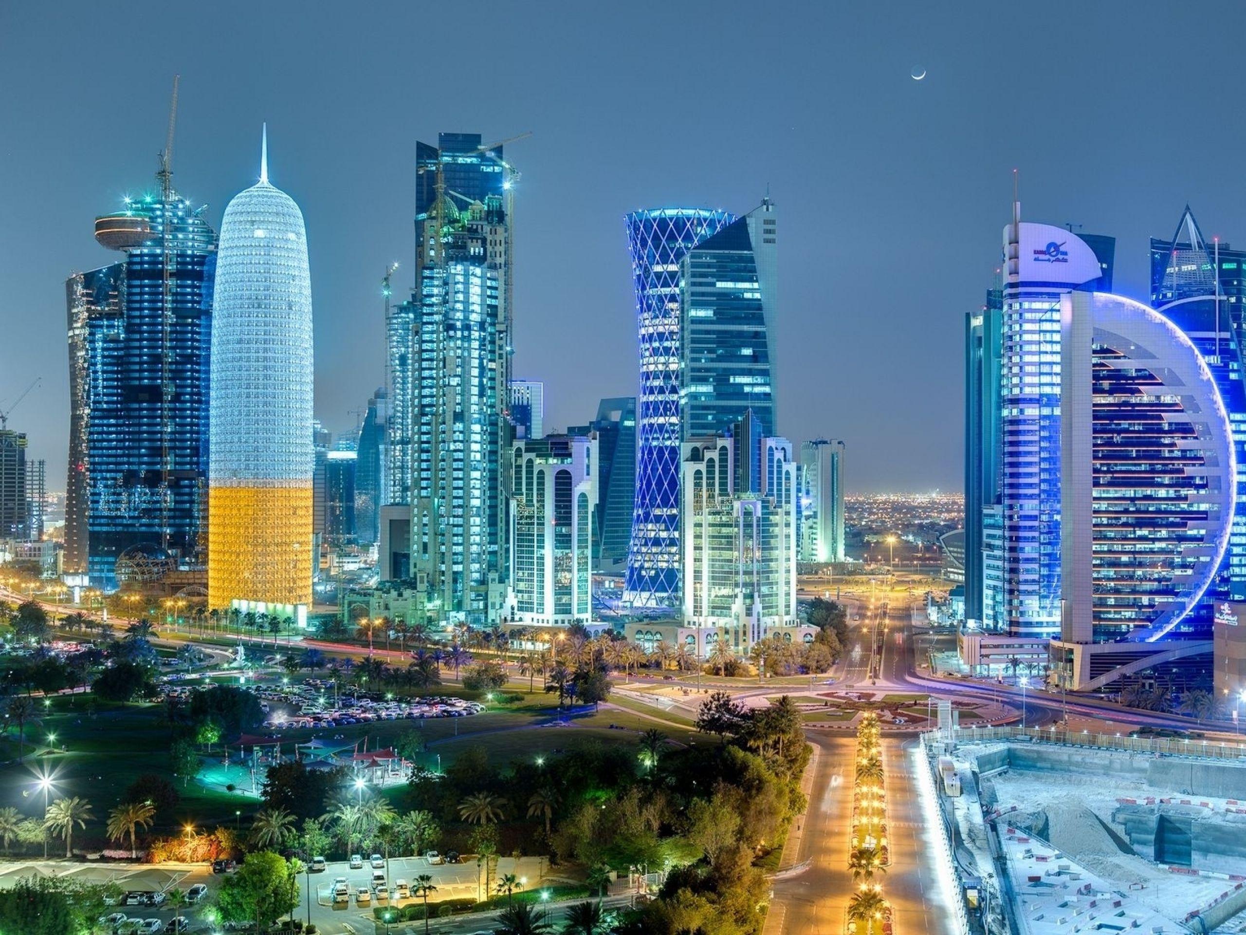 356347 Evening Houses Skyscrapers Qatar 4k  Rare Gallery HD Wallpapers