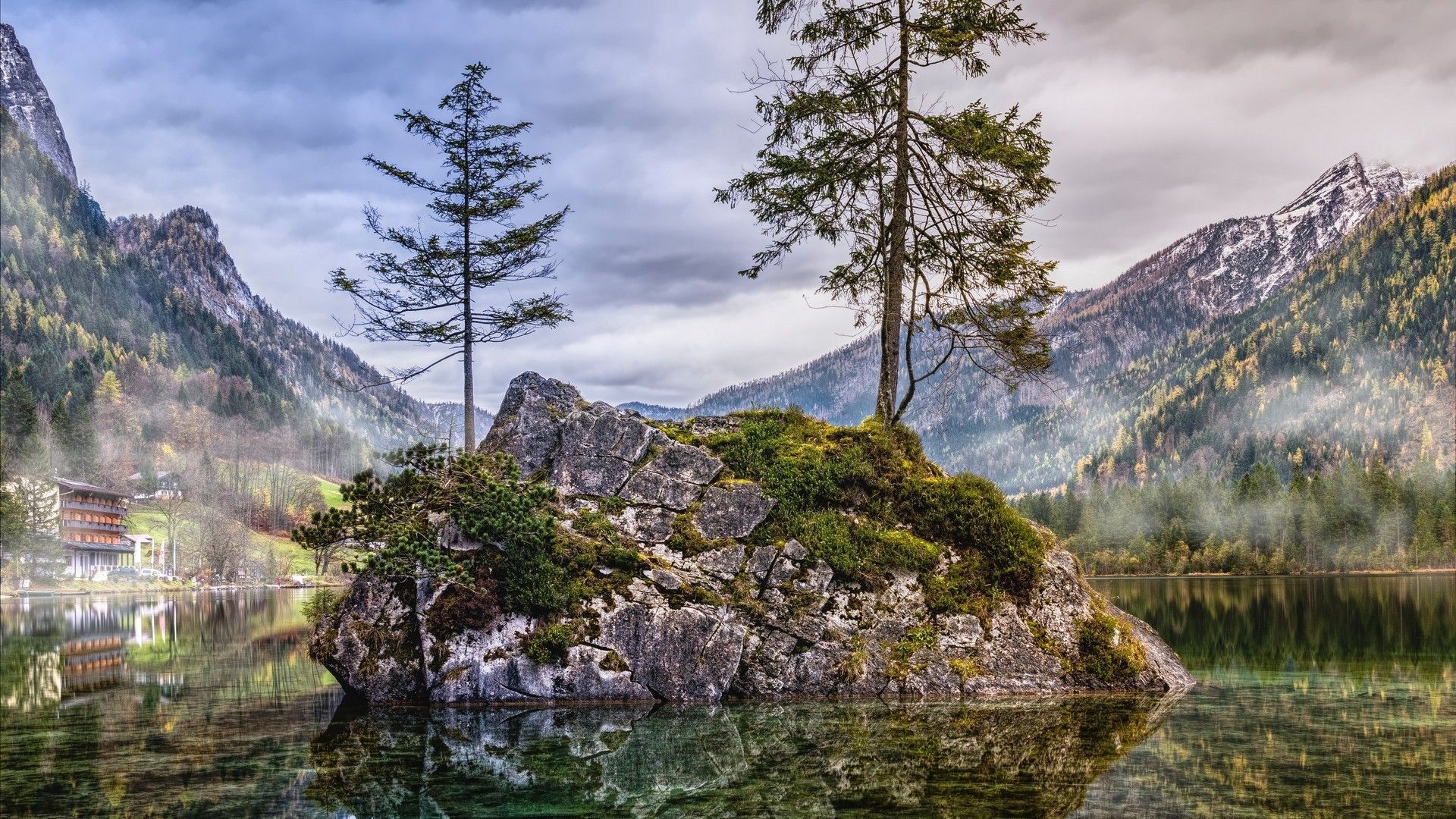 1920x1080 lake, hintersee, ramsau