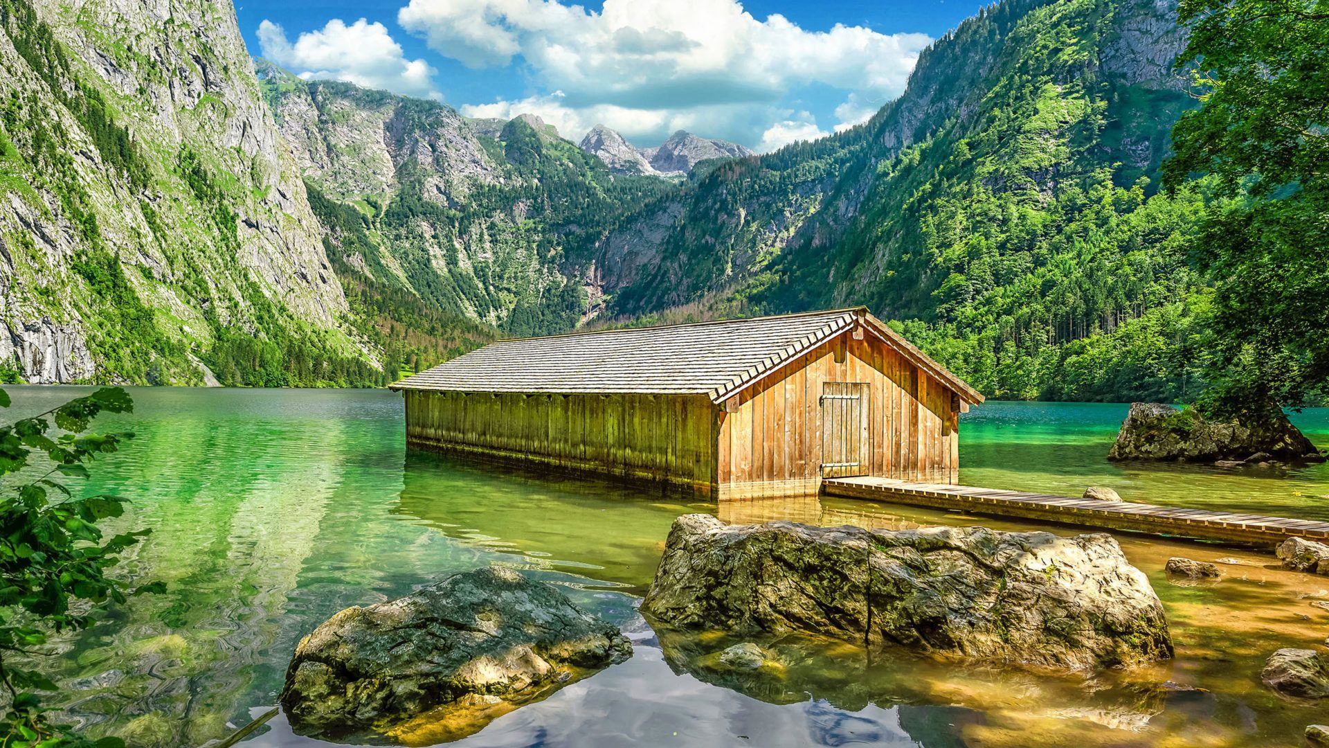 1920x1080 Nature Lake Reflection Mountain HD