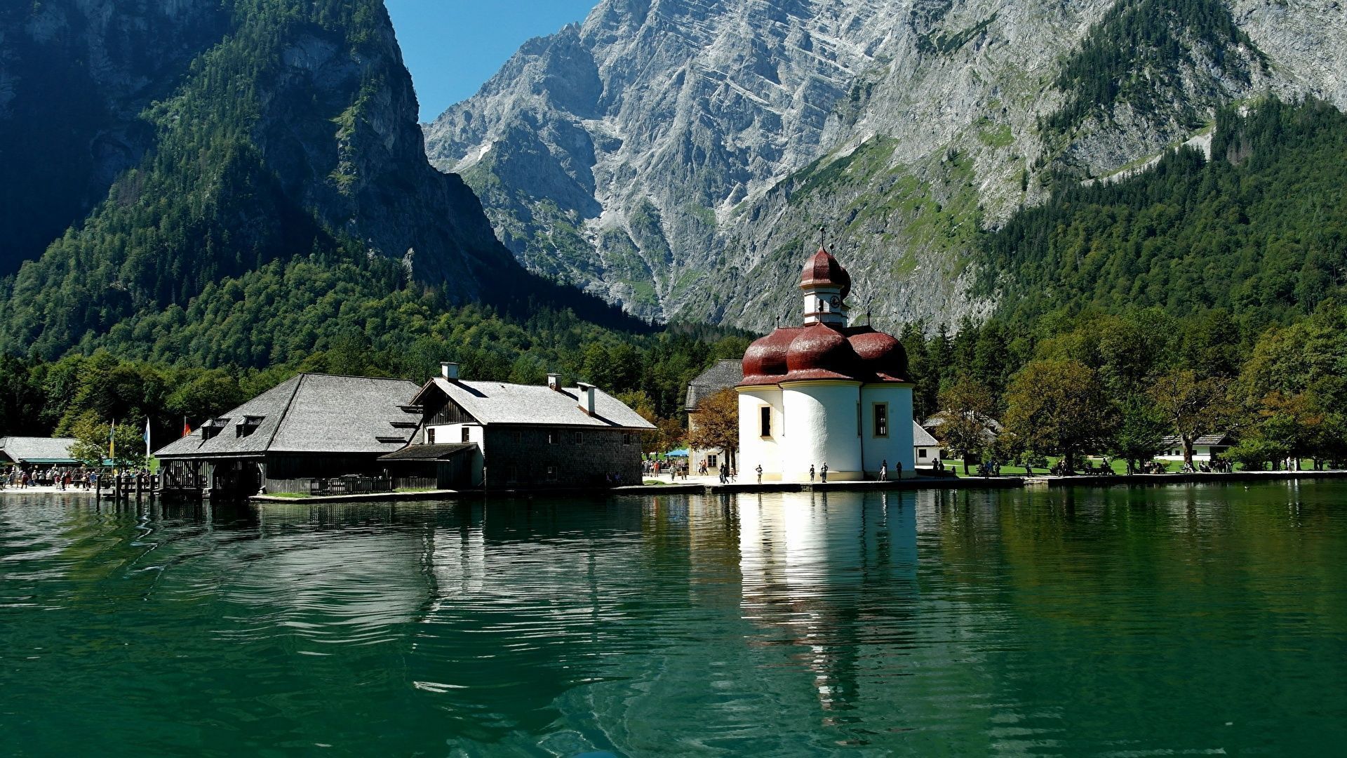 1920x1080 Photos Church Bavaria Germany
