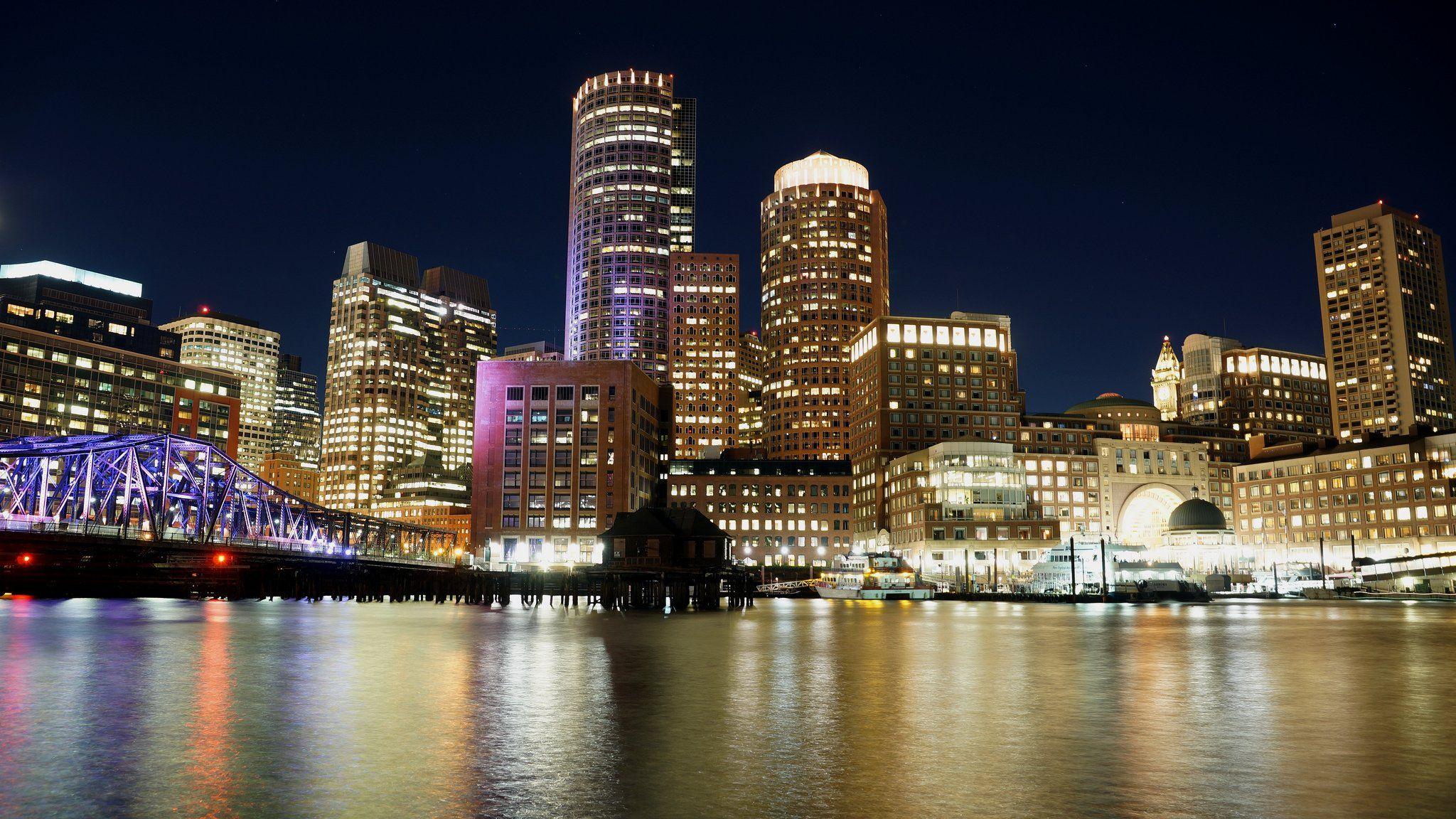 Boston Skyline Wallpapers - Top Free Boston Skyline Backgrounds ...