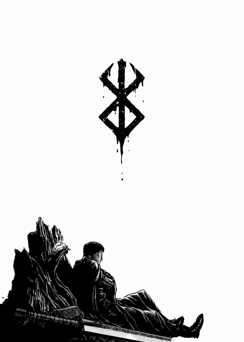 857x1200 Berserk' Poster, picture, metal print