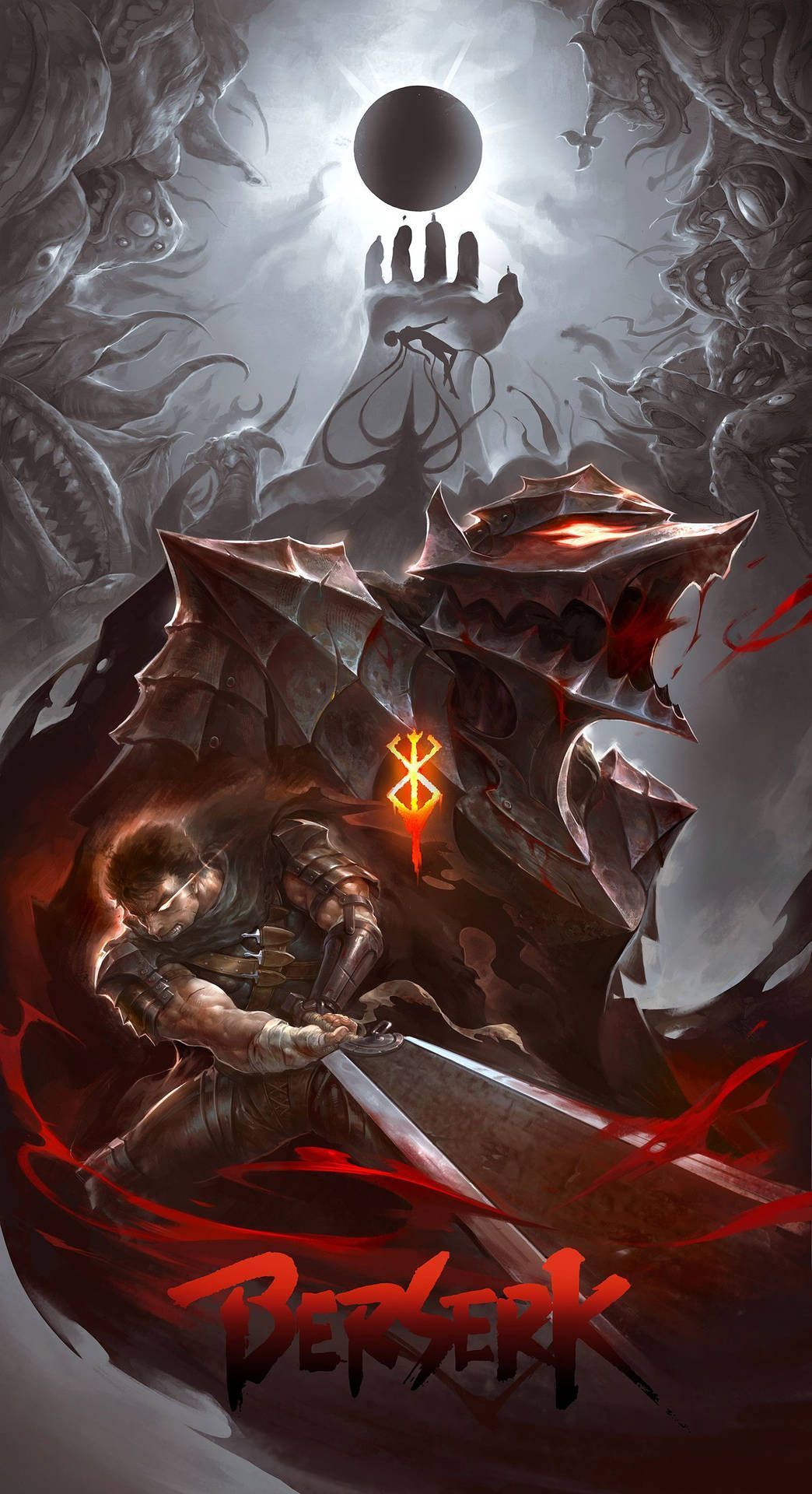1044x1920 Download Berserk Wallpaper