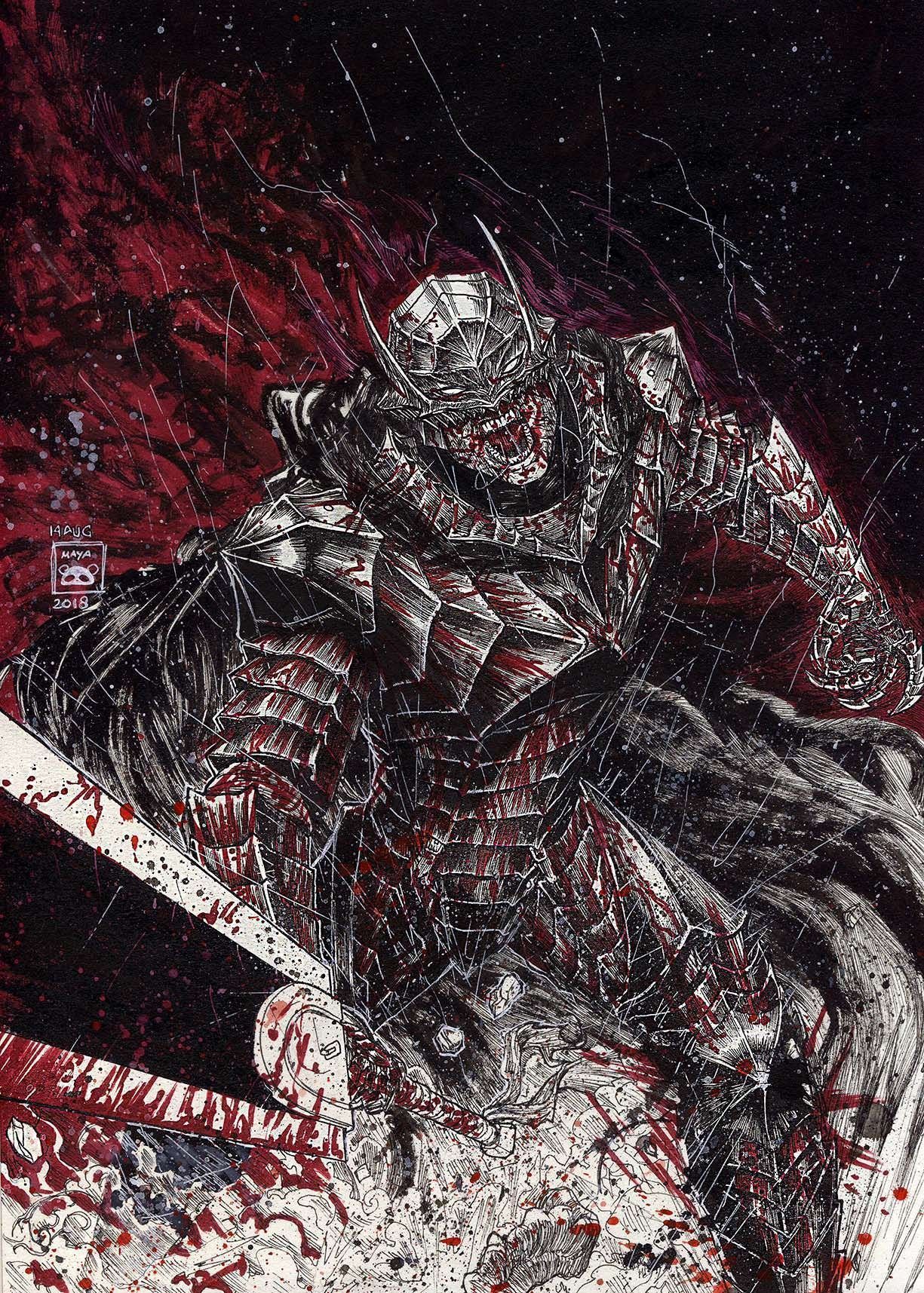 1225x1715 Berserk. Guts Wallpaper Download