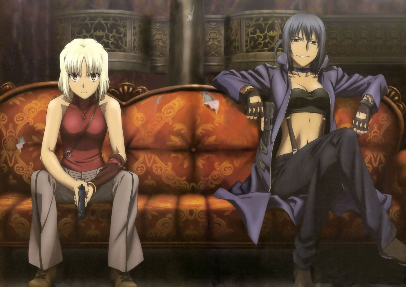 1400x991 Canaan & Alphard. Canaan anime, Anime