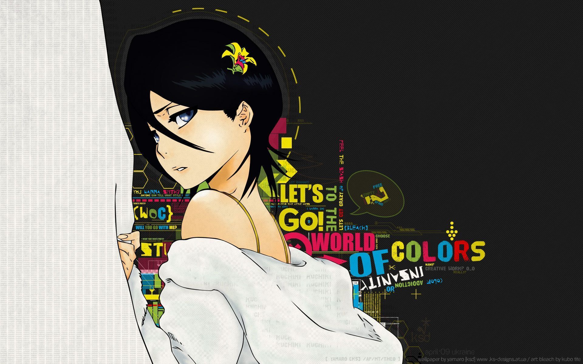 1920x1200 Rukia Kuchiki and Scan