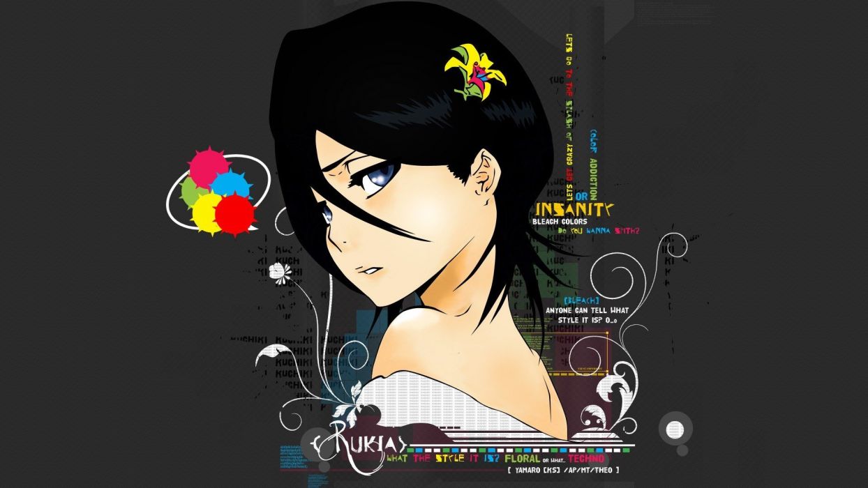 1244x700 Bleach Kuchiki Rukia anime wallpaper
