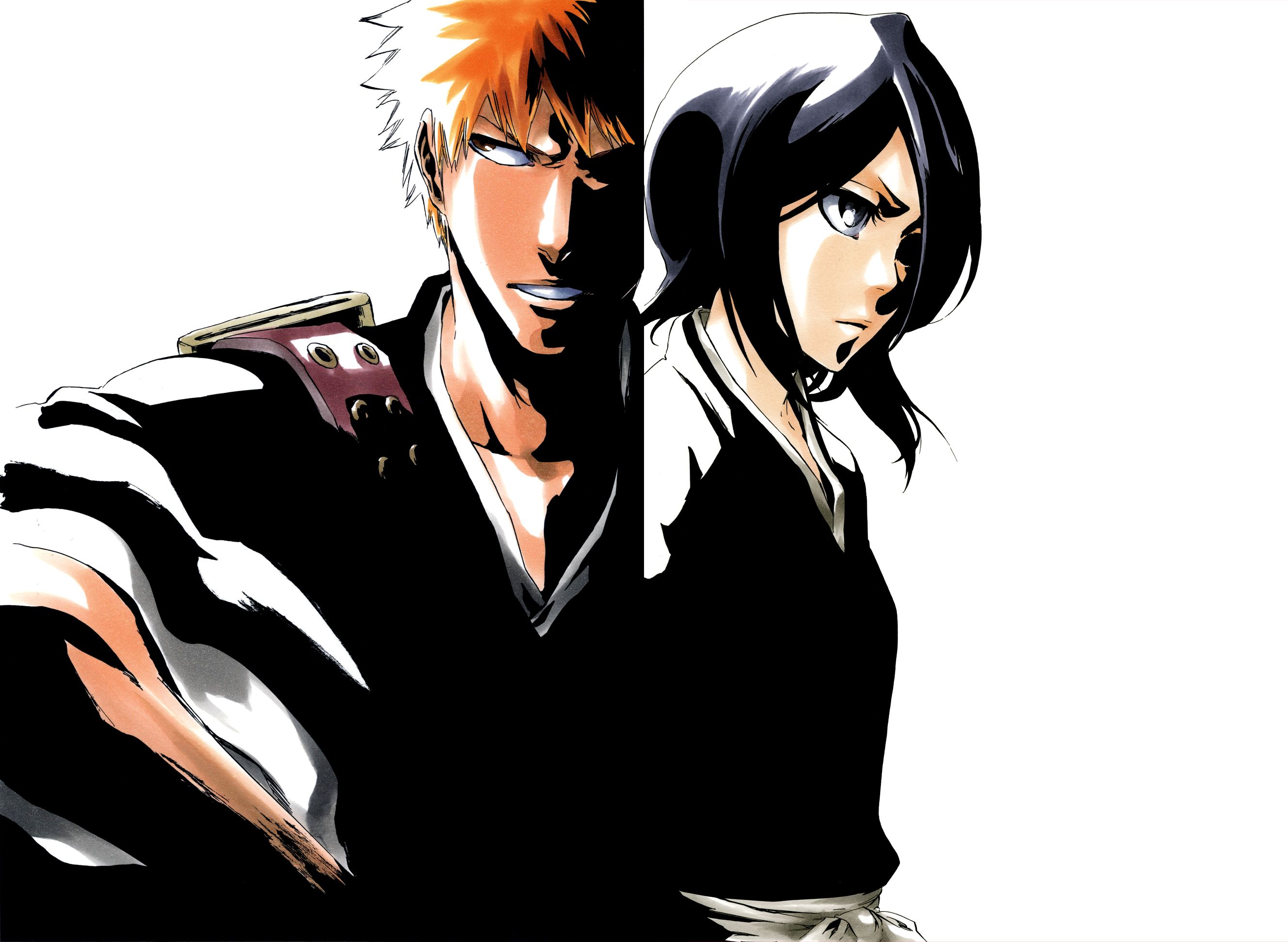 2658x1944 Anime, Bleach, Rukia Kuchiki, Ichigo
